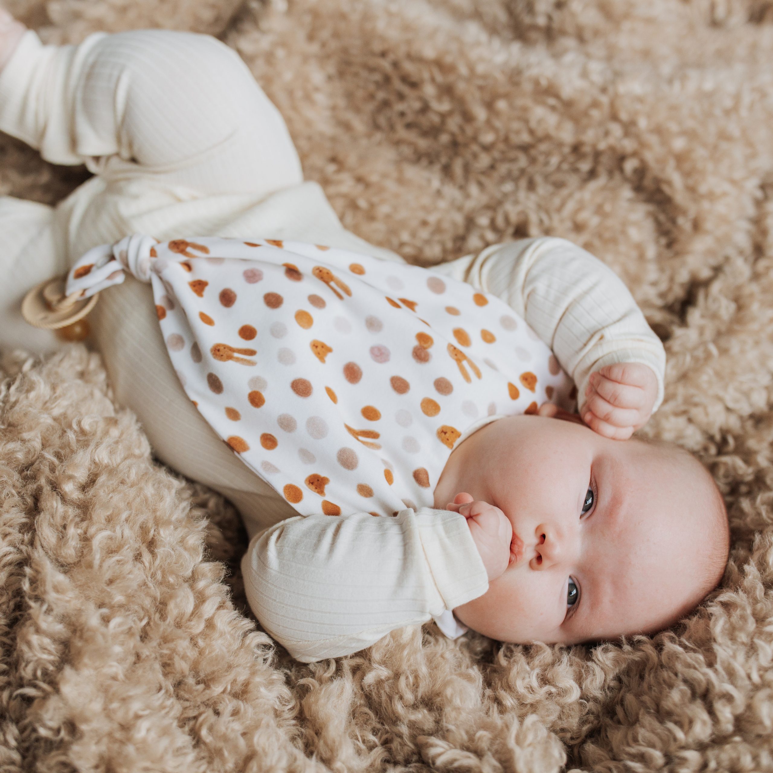 Woolly Organic Baby Bibs bavaglino neonato cotone bio con clip