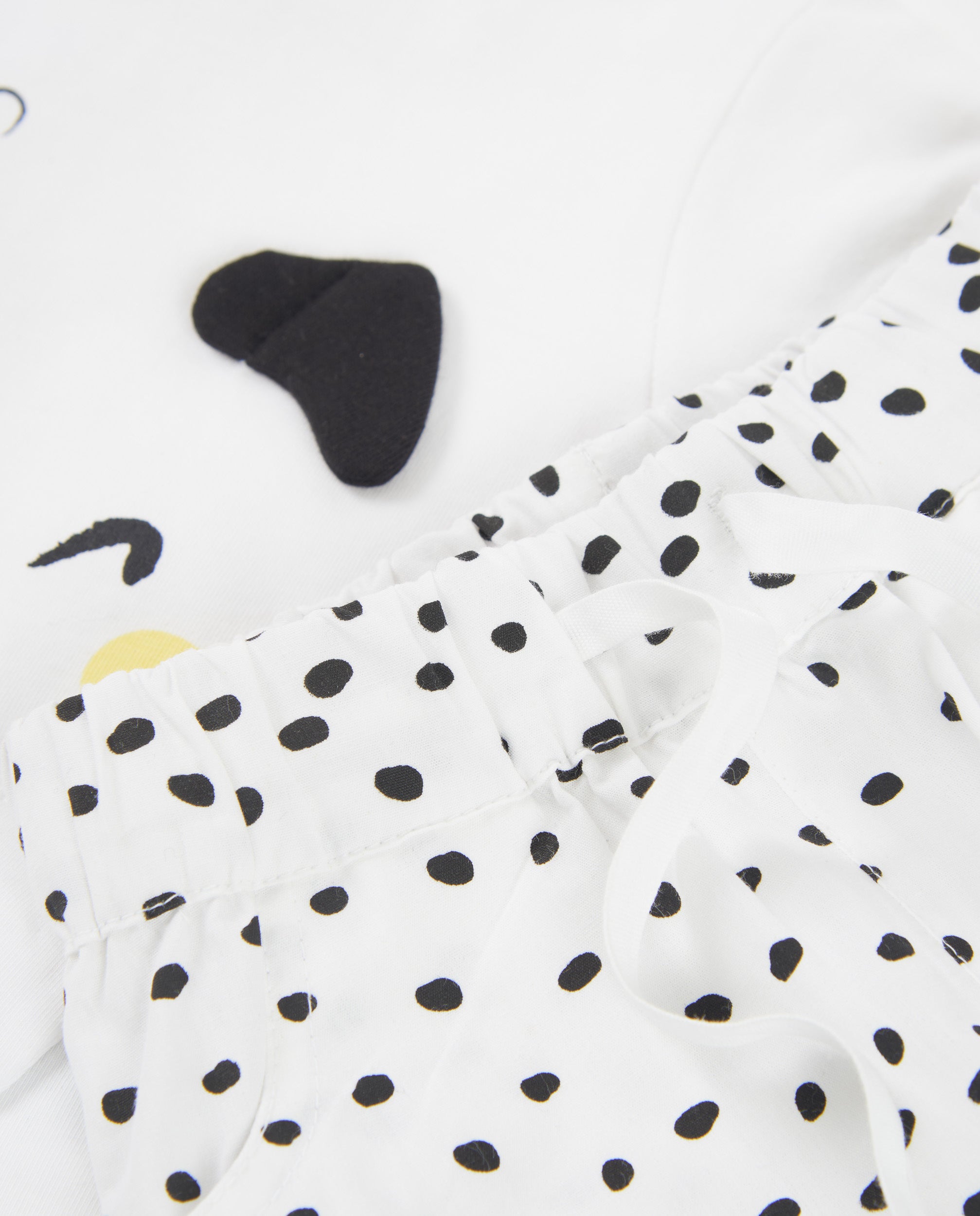 TucTuc Completi maglia neonato bianco cagnolino shorts
