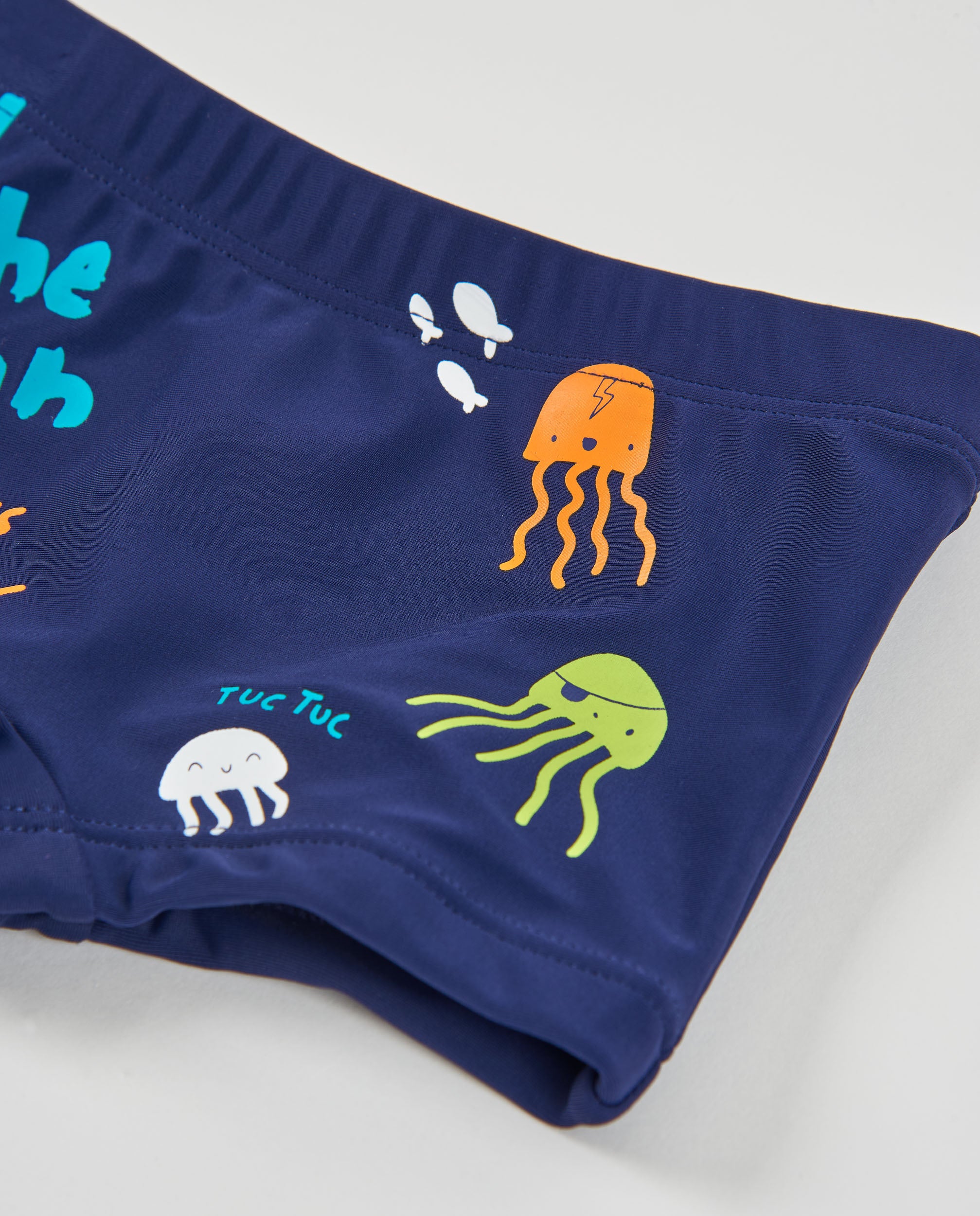 TucTuc Costumi Da Bagno boxer neonato navy pinna