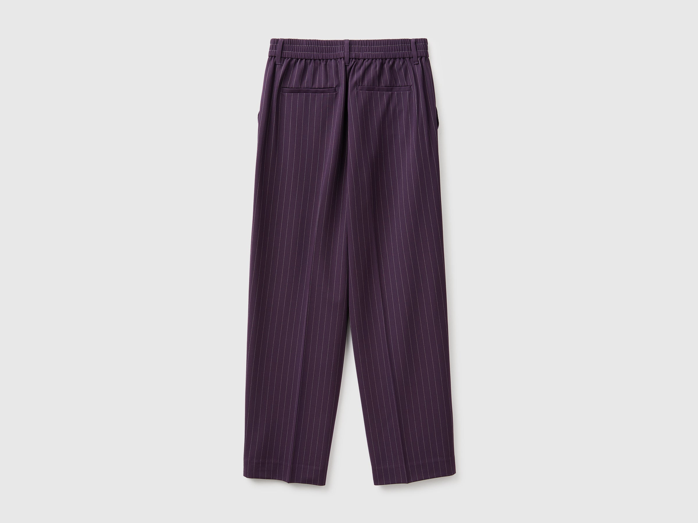United Colors of Benetton Pantaloni Gessati Carrot Fit Viscosa