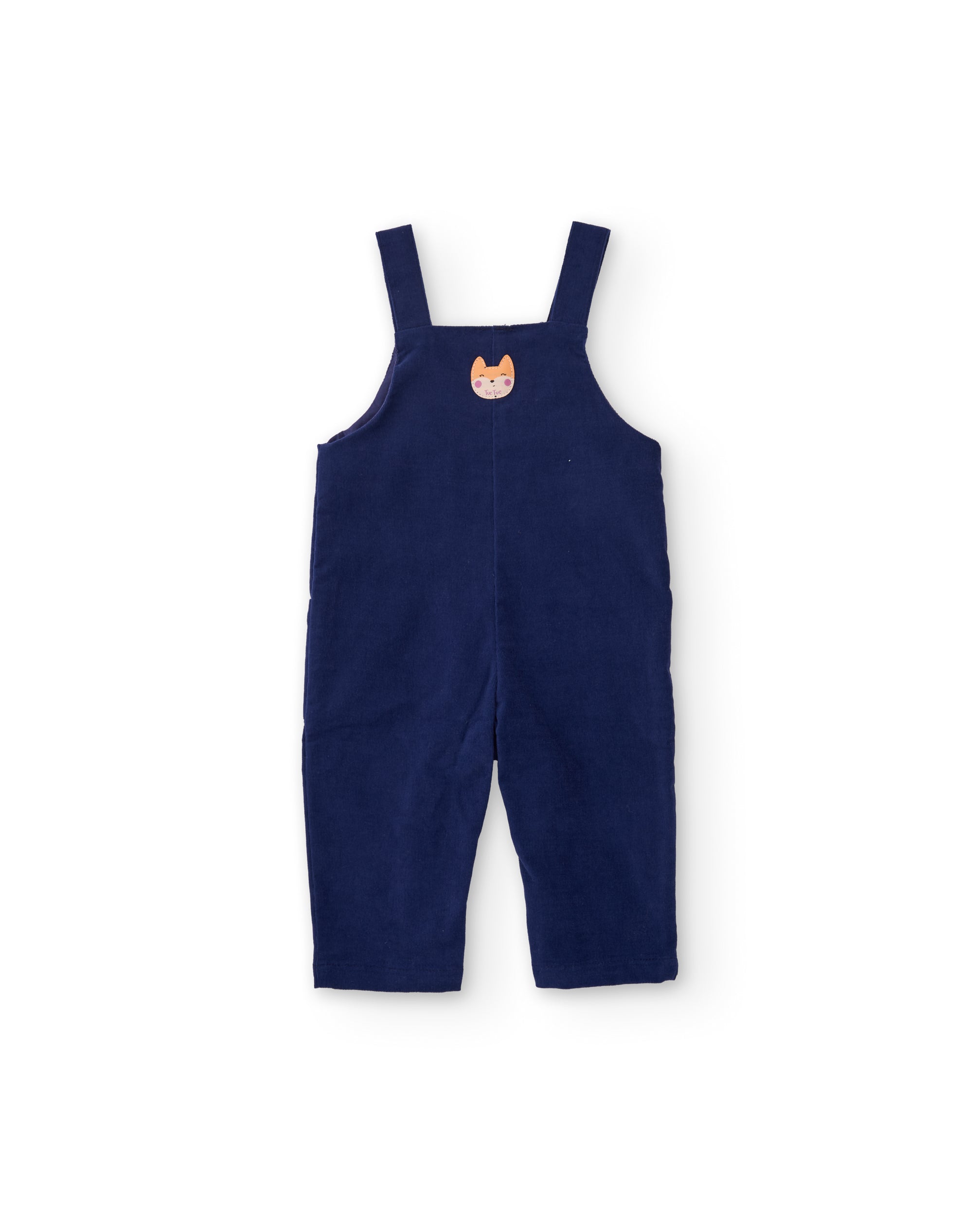TucTuc Completi salopette neonato blu velluto volpe