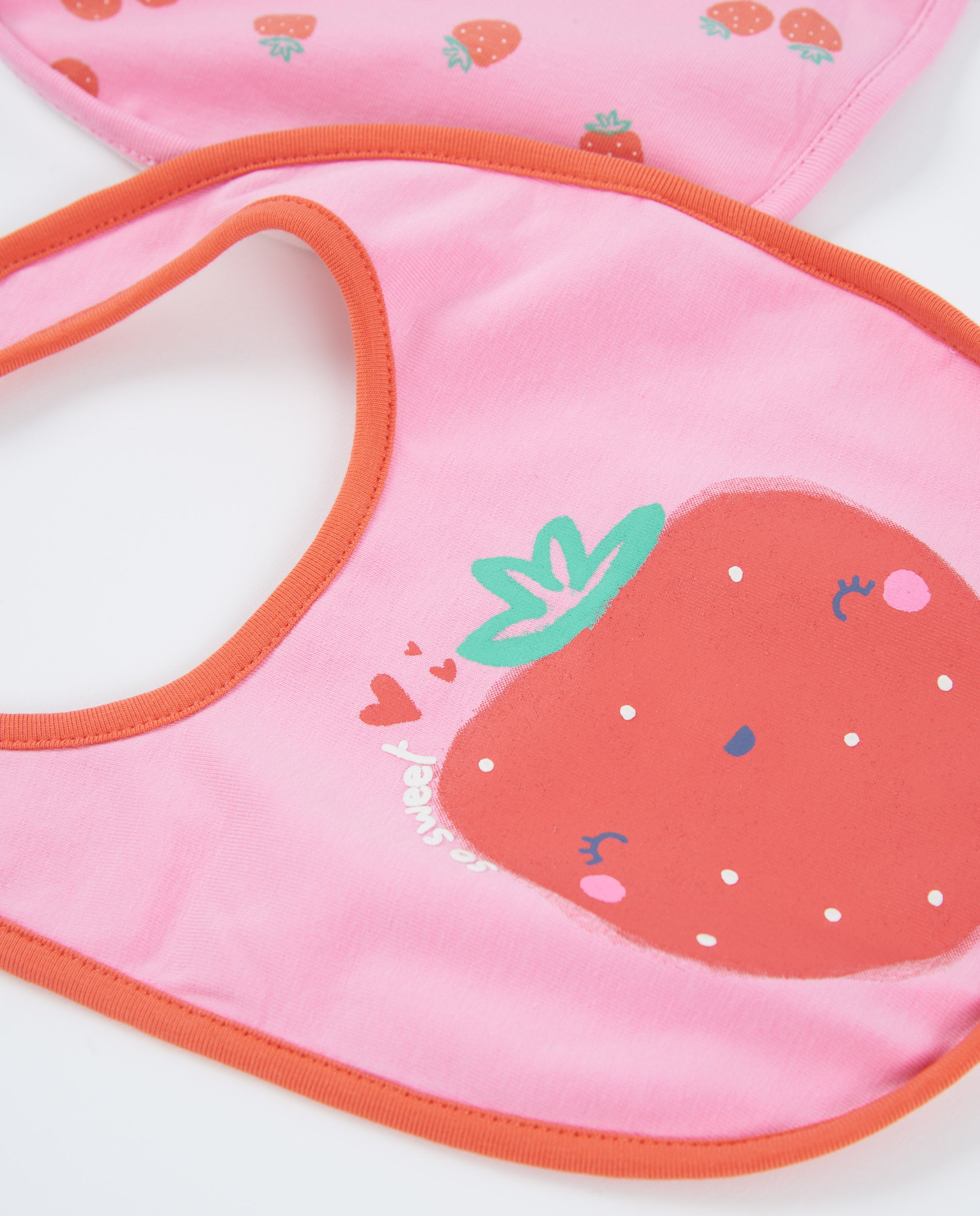 TucTuc Accessori Bavaglini Rosa Neonato Cotone 2 Pezzi