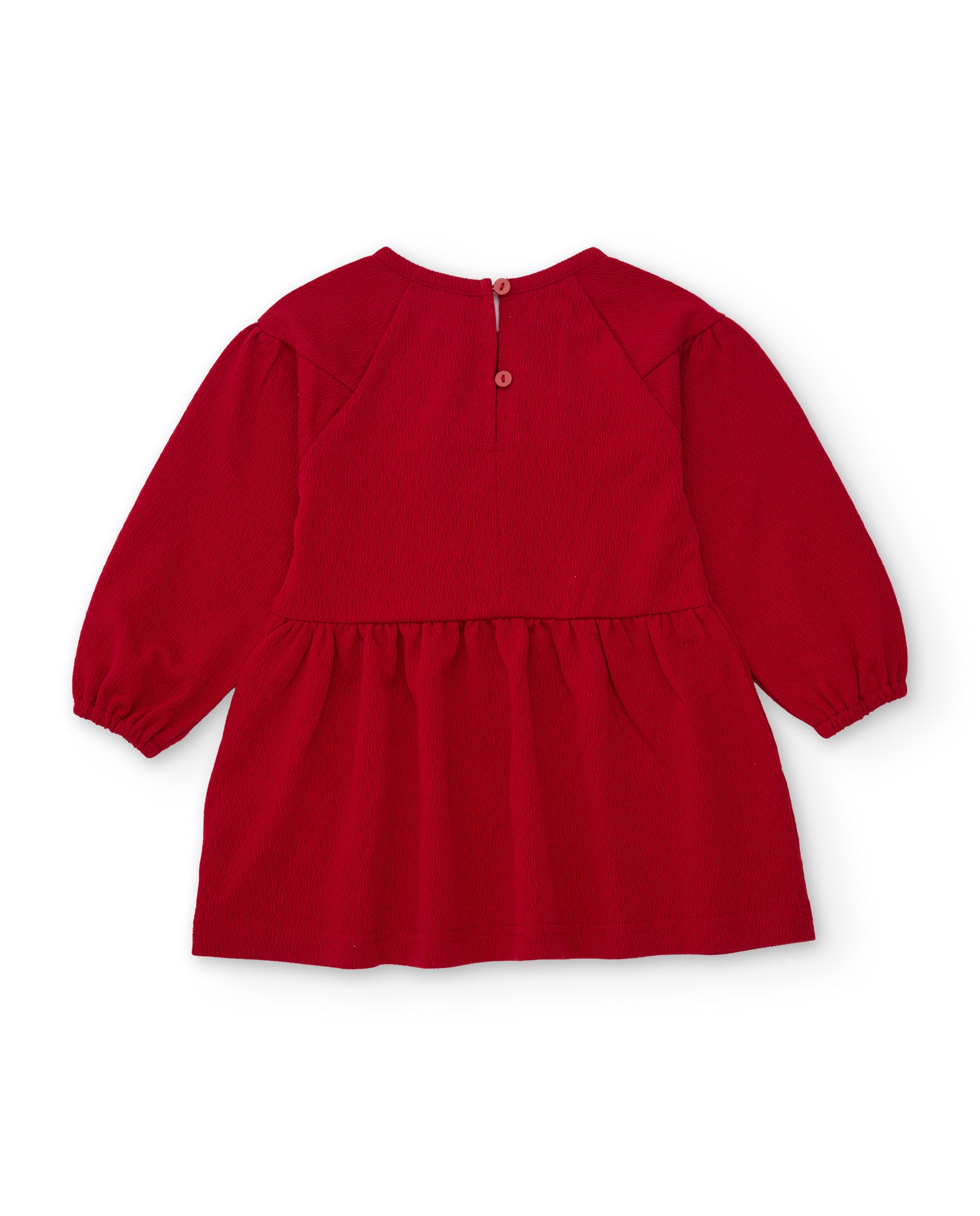TucTuc Vestiti Vestito Bambina Rosso Floreale Maniche Lunghe