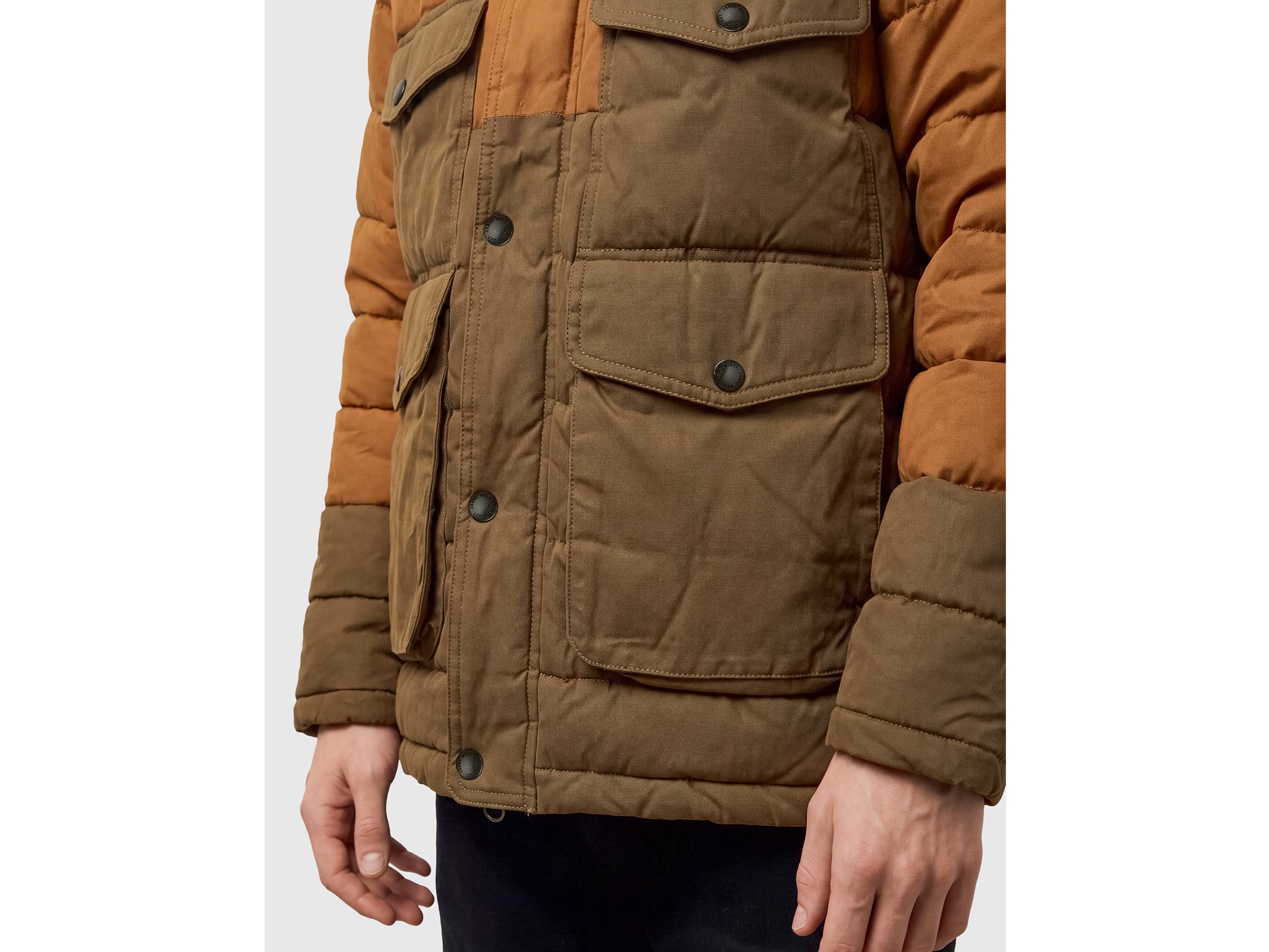 Benetton Giacca Pesante Trapuntata Nylon Cotone Velluto