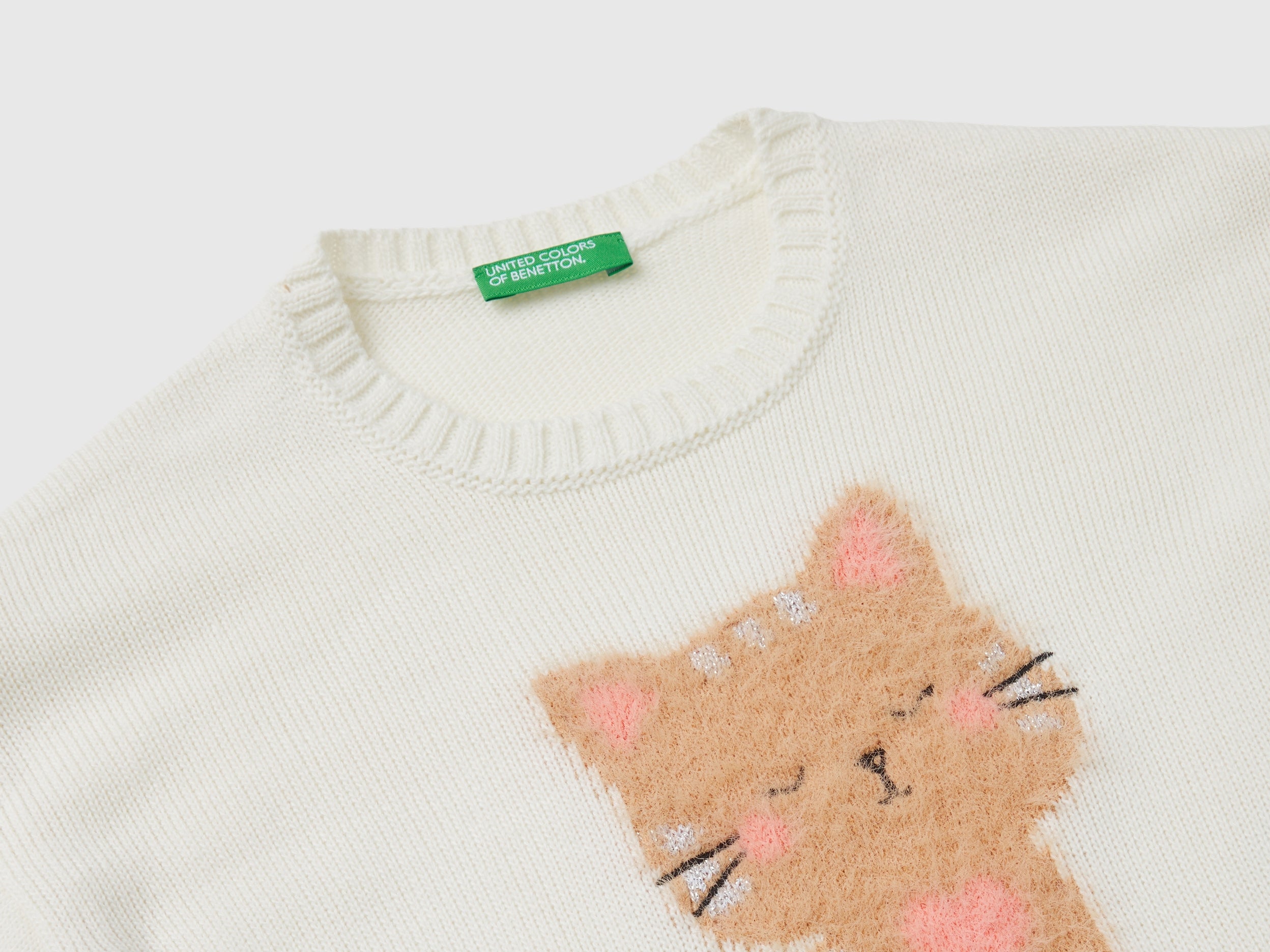 United Colors of Benetton Maglione Gatto lurex bimba 104