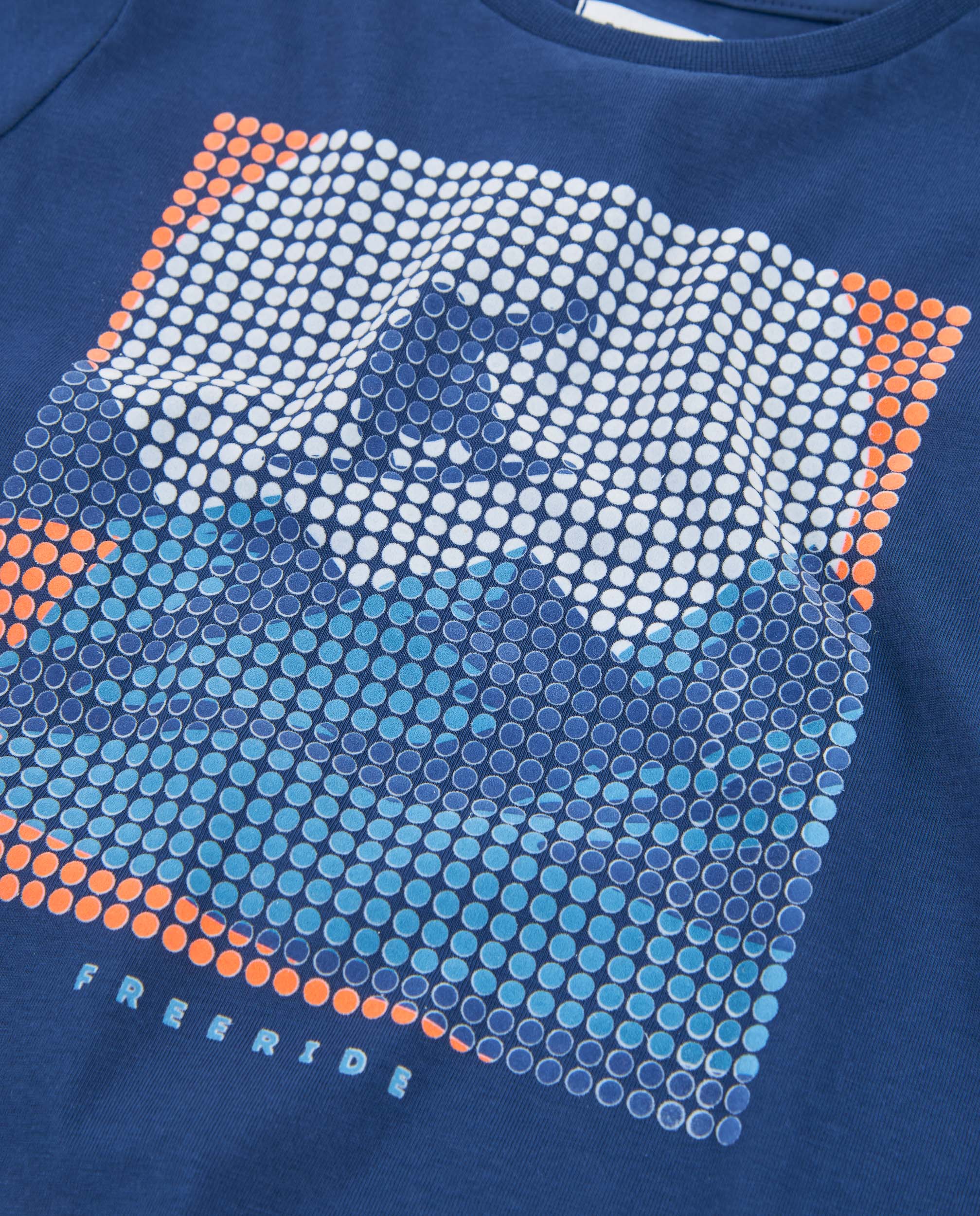 TucTuc Magliette maglietta bambino blu maniche lunghe cotone