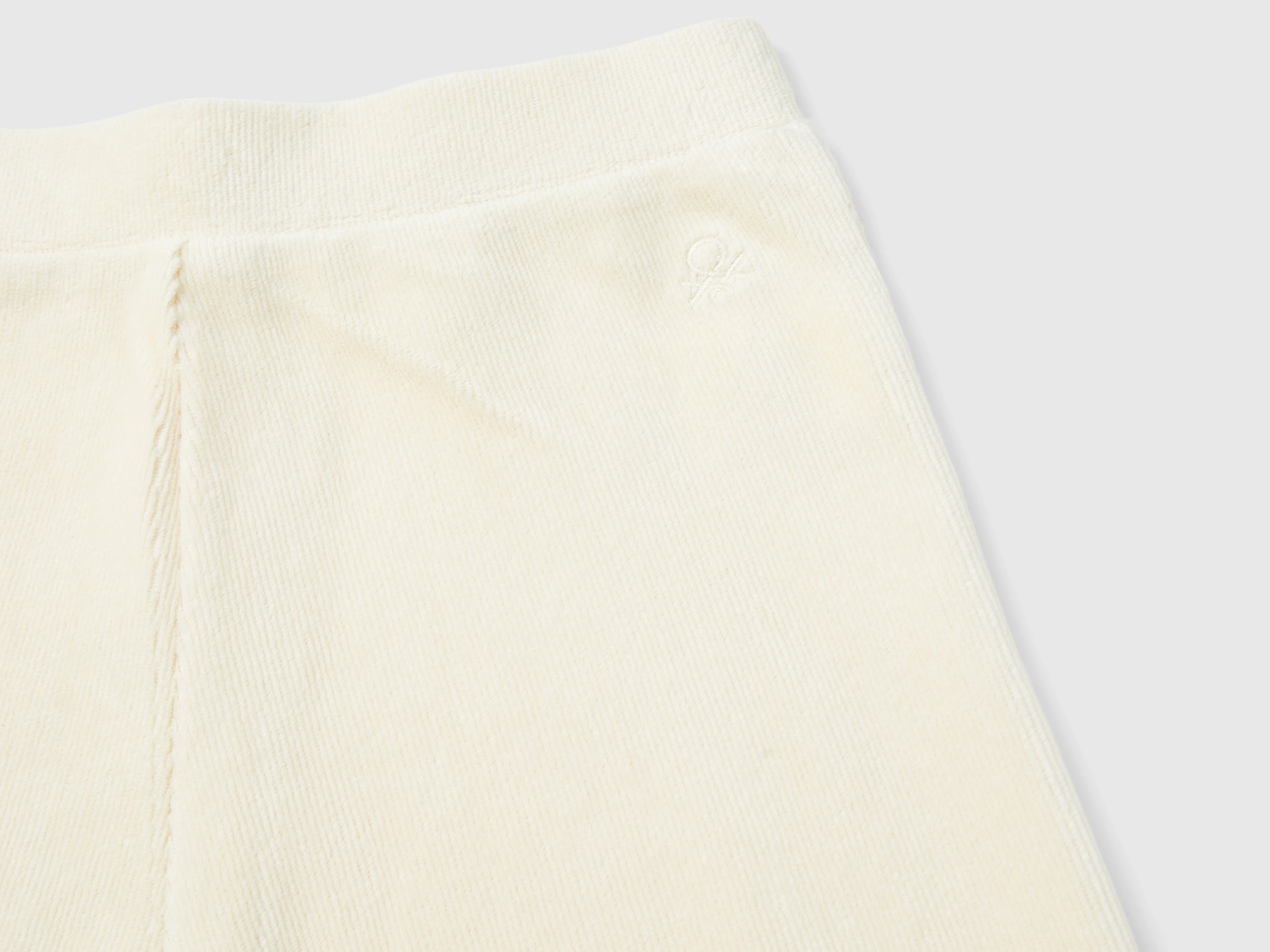 Benetton Pantaloni Ciniglia Gamba Larga Cotone M