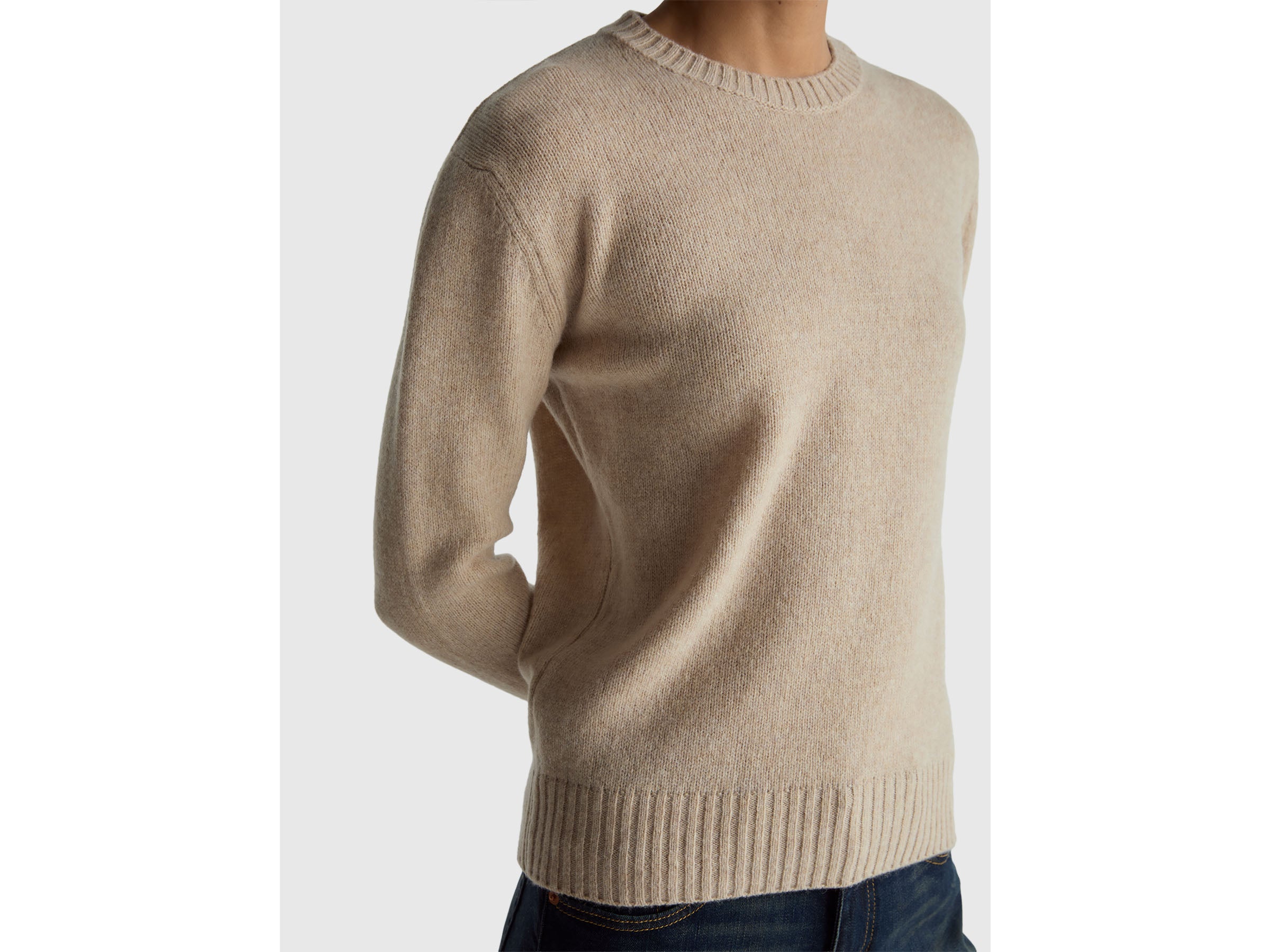 United Colors of Benetton Maglione Girocollo Lana Shetland 100%