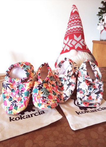 Kocarcia Kokopatik Scarpine Fiori cotone senza imbottitura