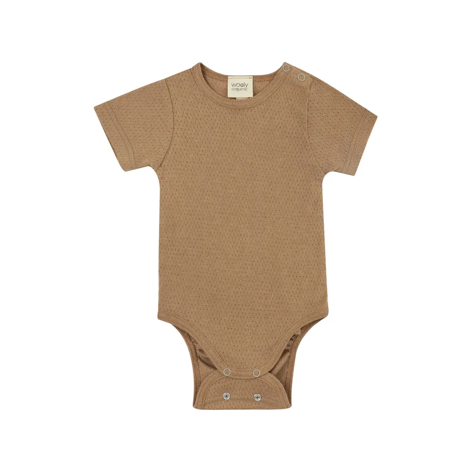 Woolly Organic Noos Body Manica Corta Neonato Cotone Bio
