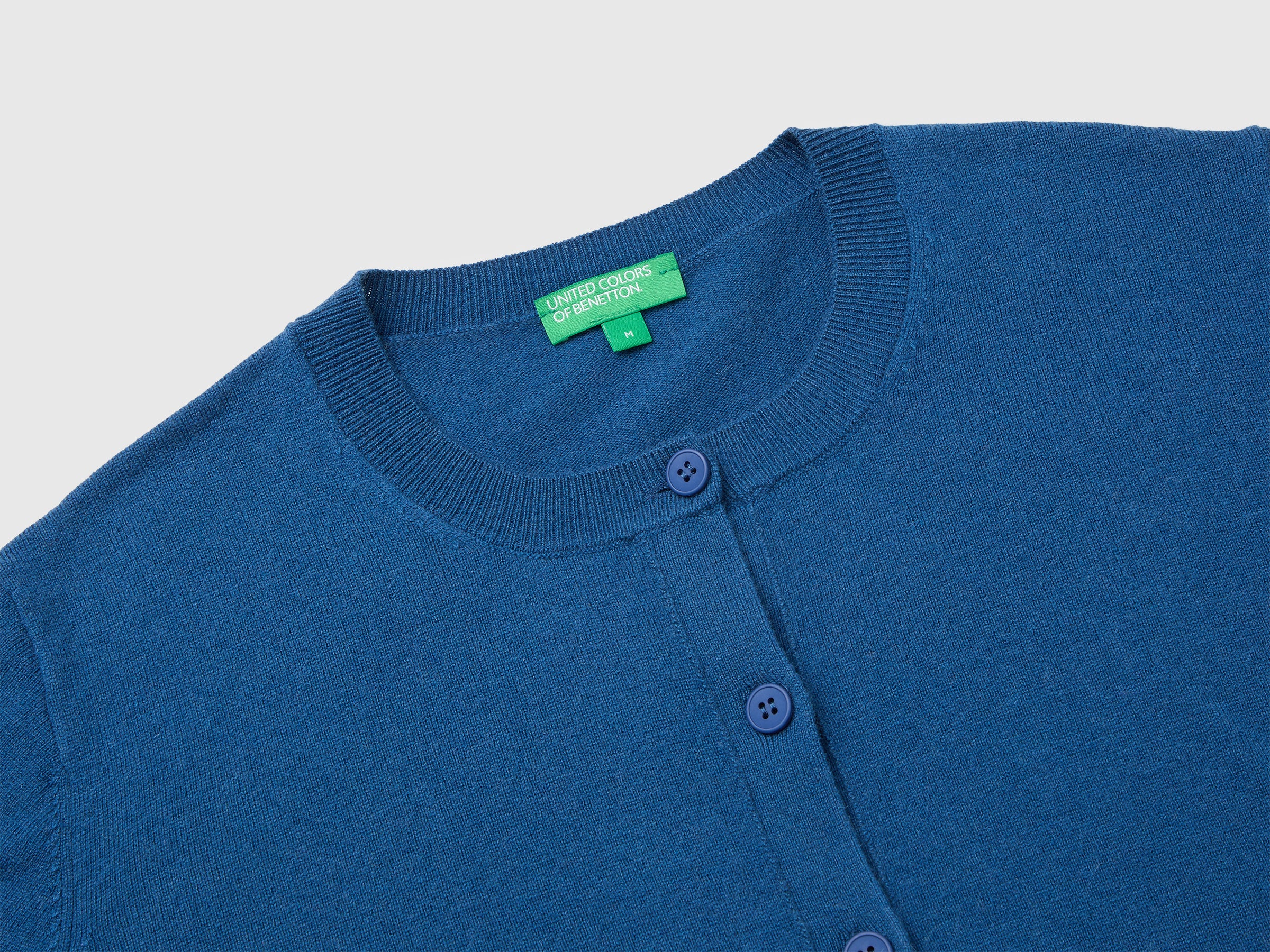 United Colors of Benetton Cardigan Cashmere Lana Donna Girocollo