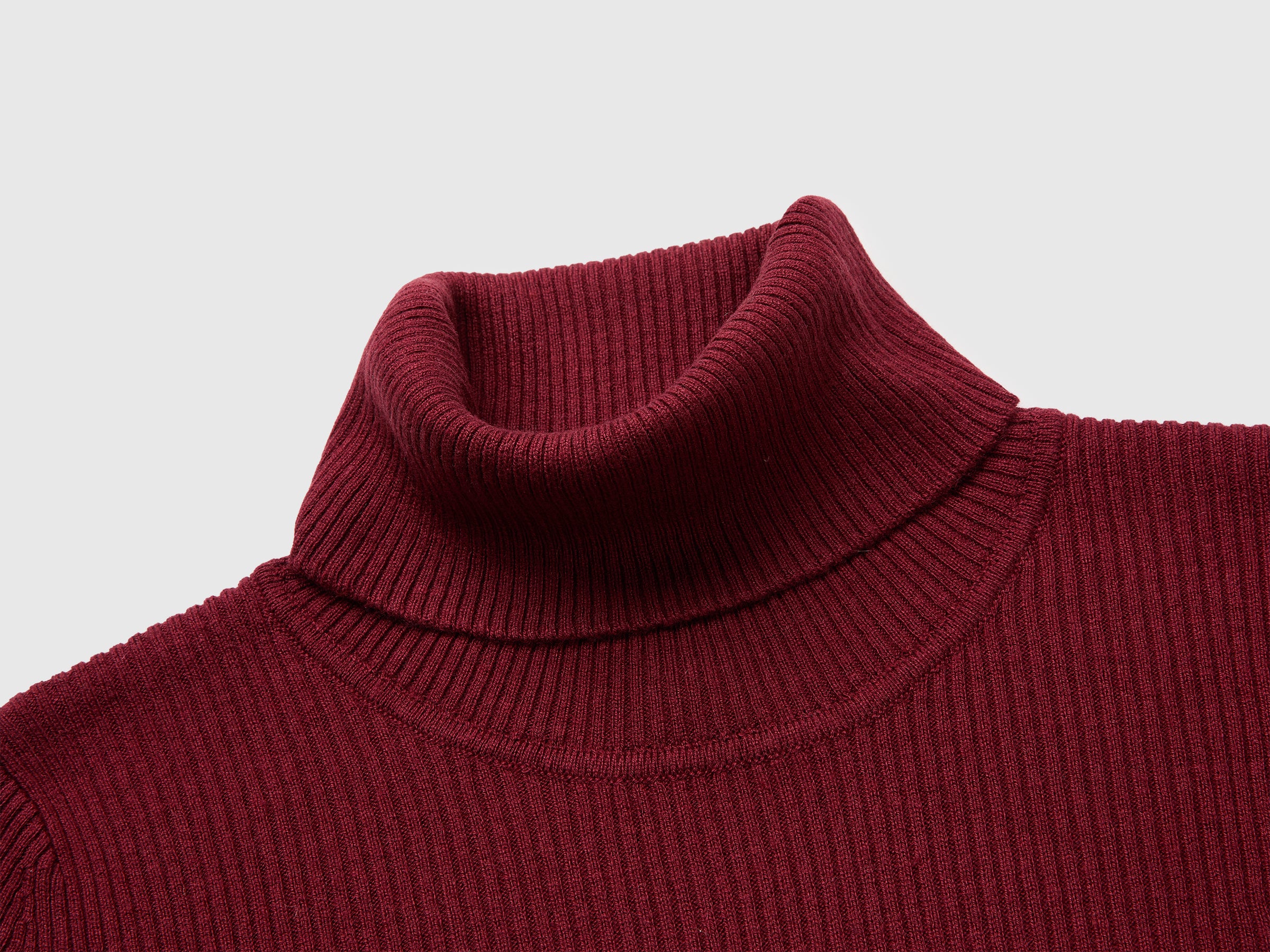 United Colors of Benetton Sweaters Dolcevita Seta Lana Coste XS