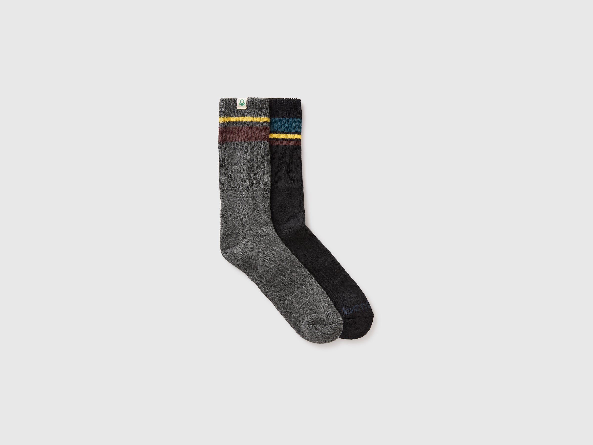 United Colors of Benetton calzini cotone 2 paia OS righe