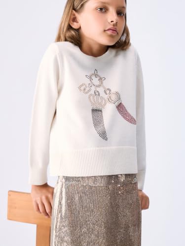 Liu Jo Maglia in Lana Jacquard con Strass Taglia L