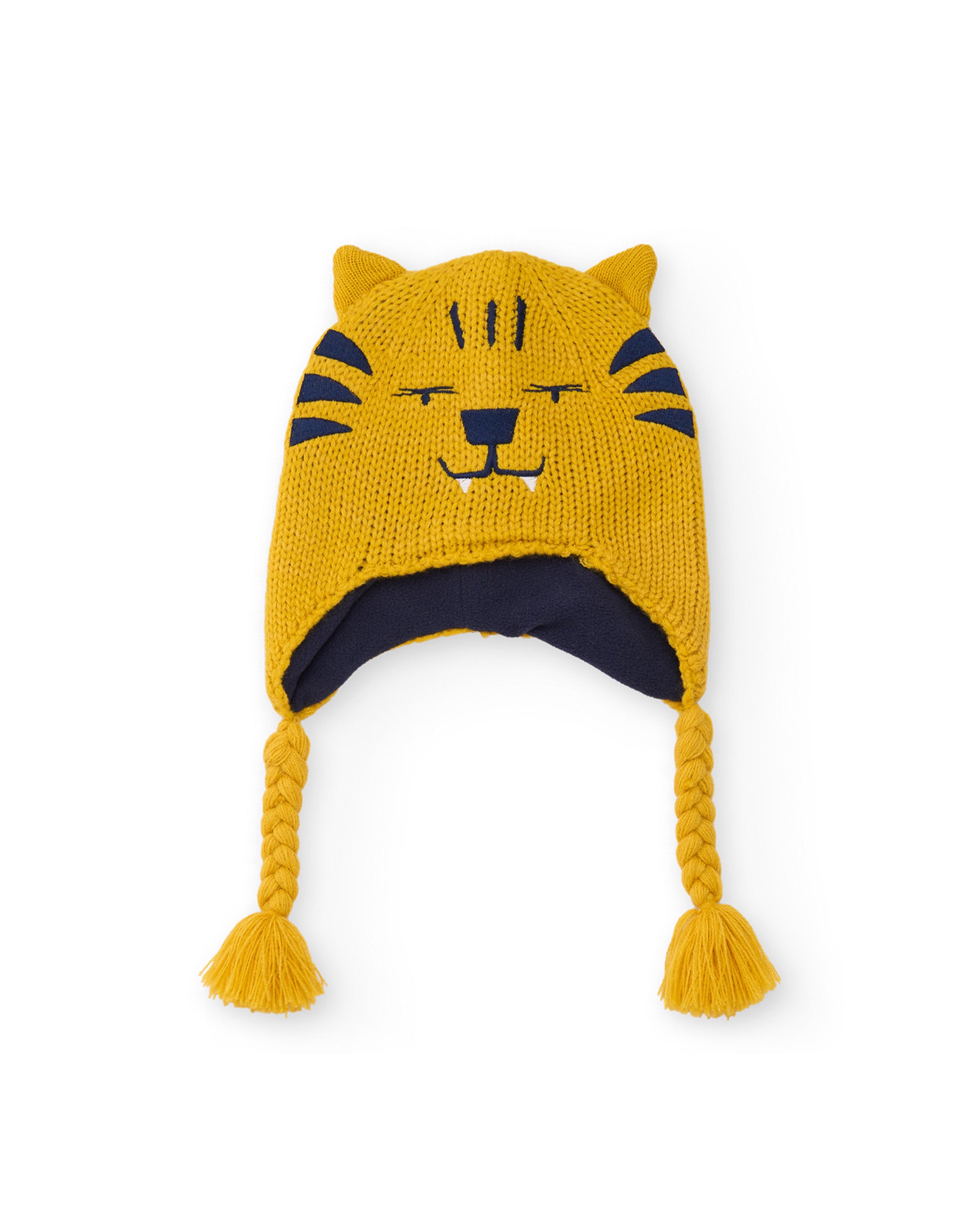 TucTuc Accessori Berretto Bimbo Giallo Tigre in Tricot