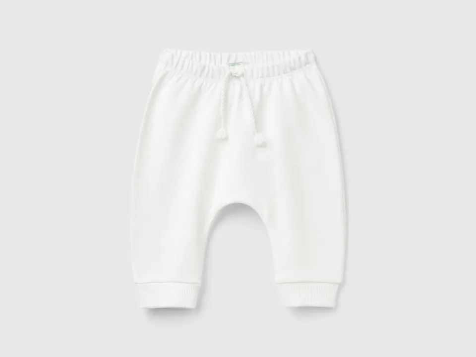 Benetton Sweatshirts Pantaloni Tuta Felpa Cotone Tasca