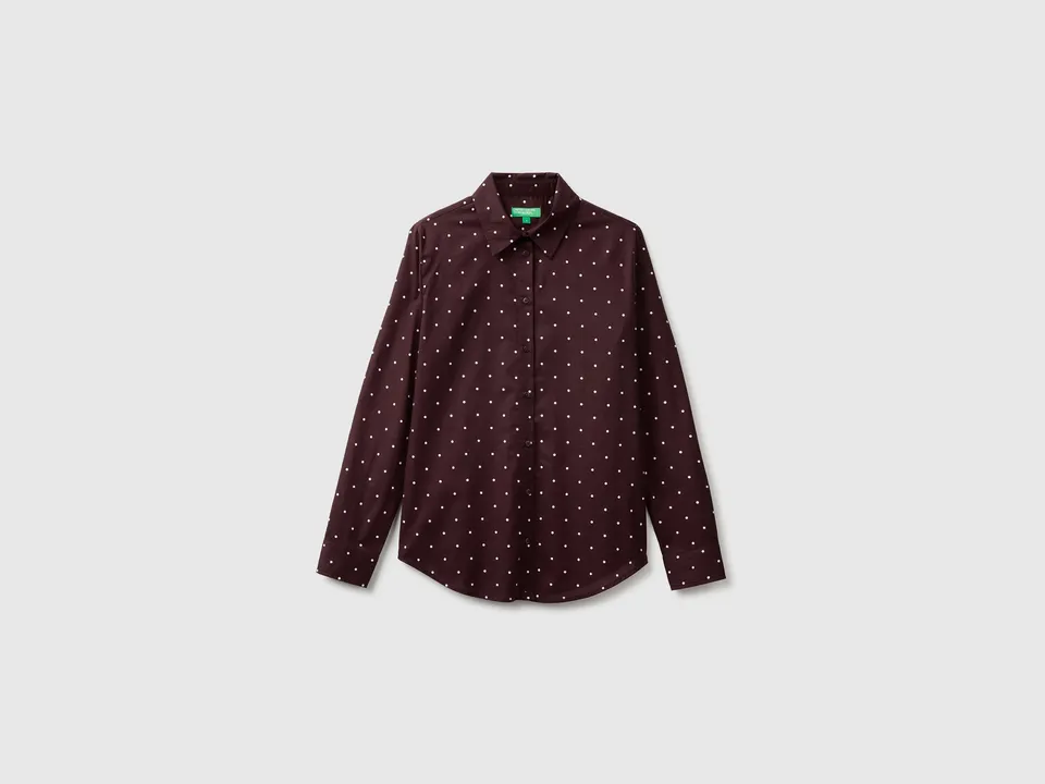 United Colors of Benetton Camicia Cotone S Fantasia