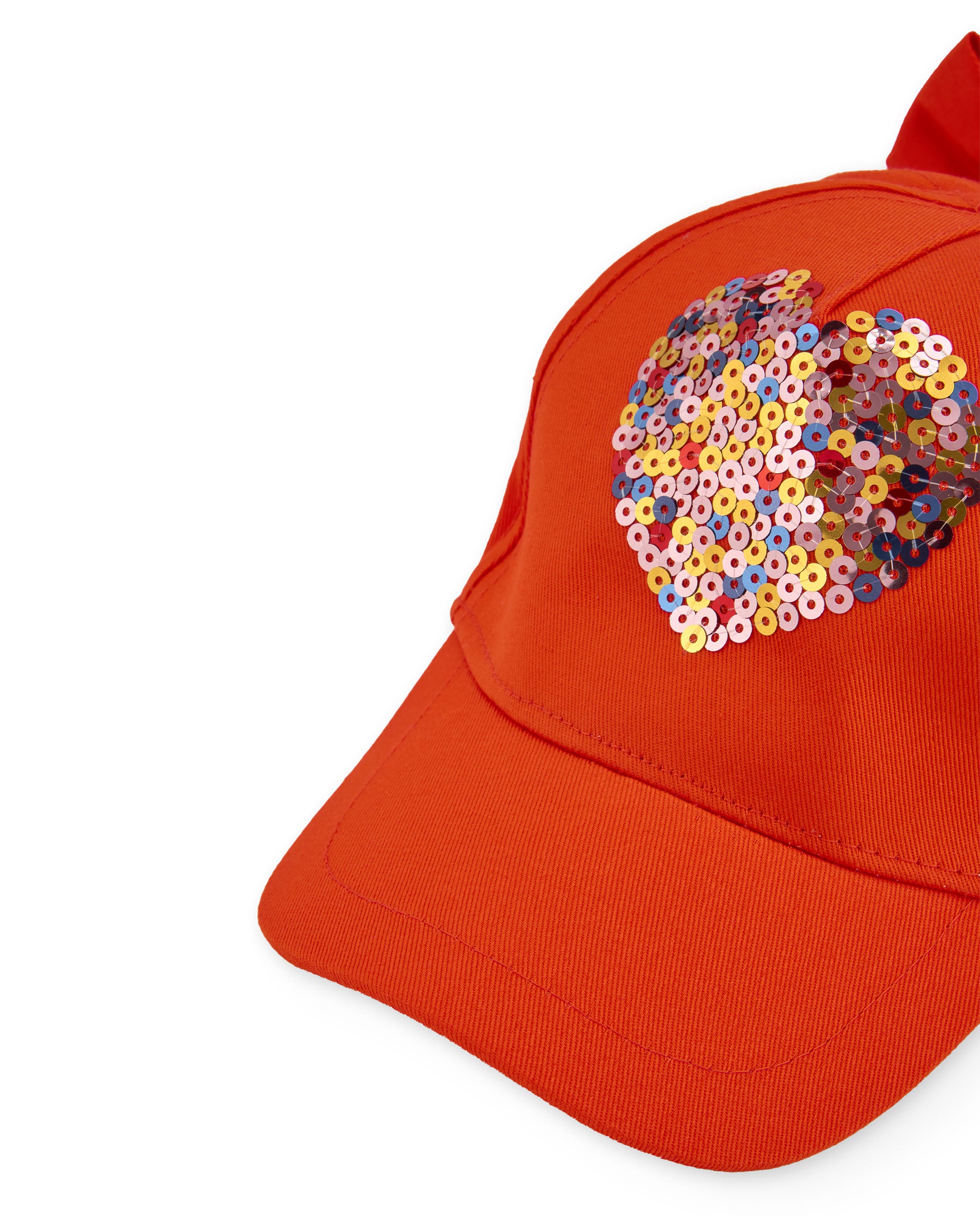TucTuc Accessori Cappellino bambina rosso paillettes