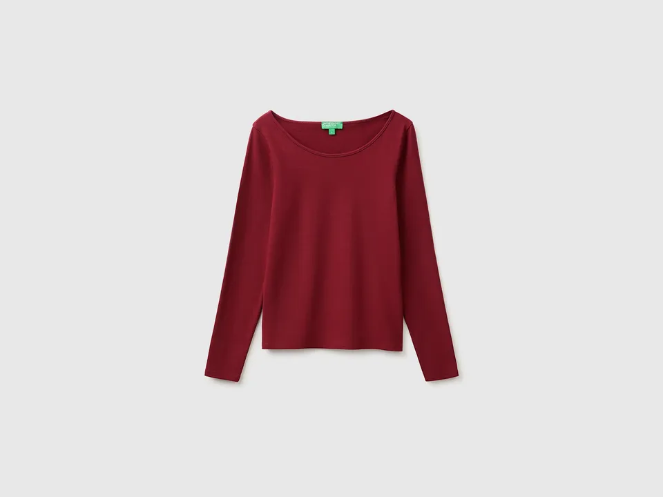 United Colors of Benetton T-Shirts maglietta cotone manica lunga