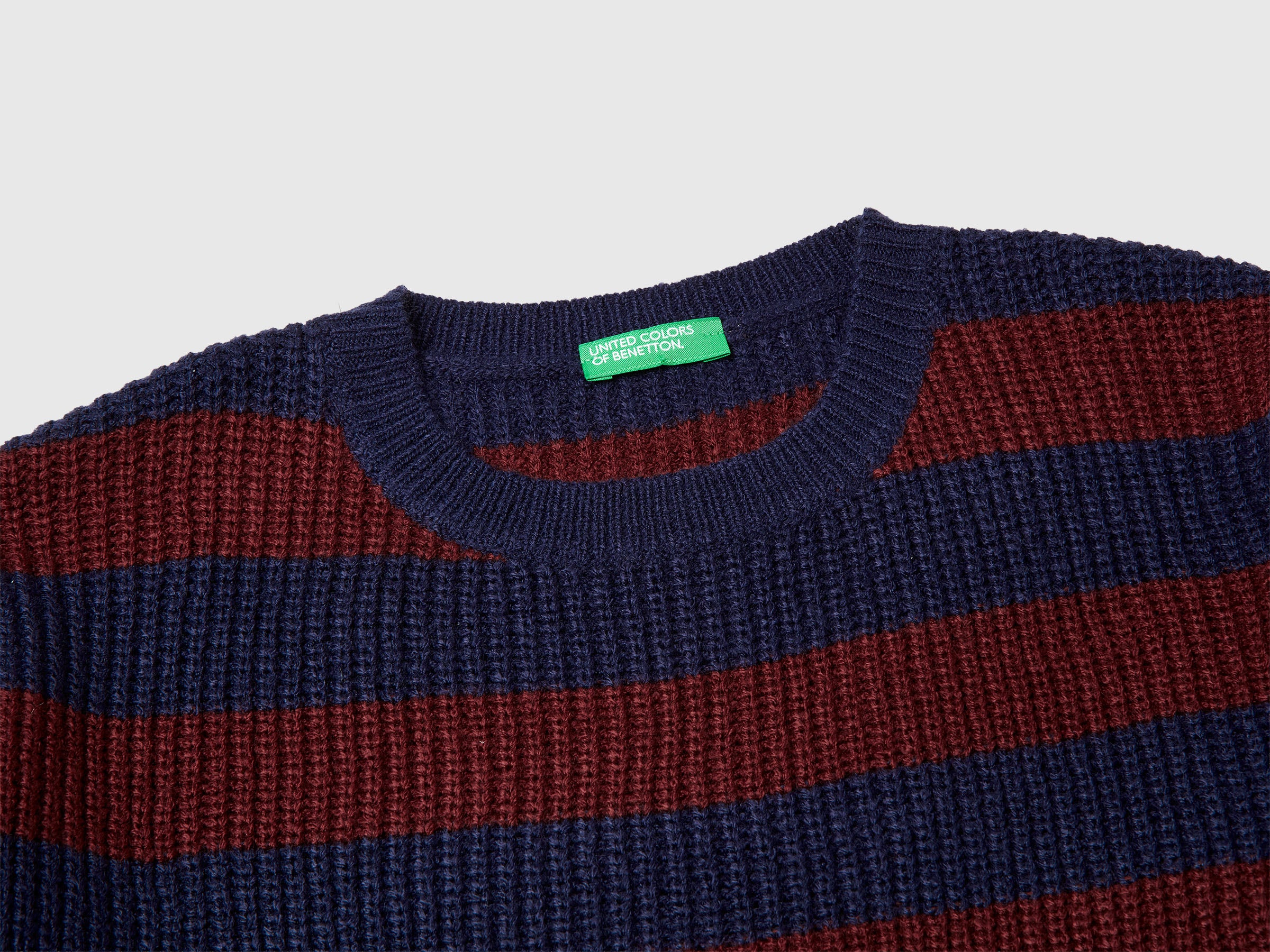 United Colors of Benetton Striped maglione righe girocollo M