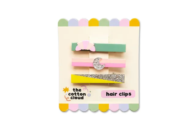Cotton Cloud Set Mollette Capelli Glitter Acetato