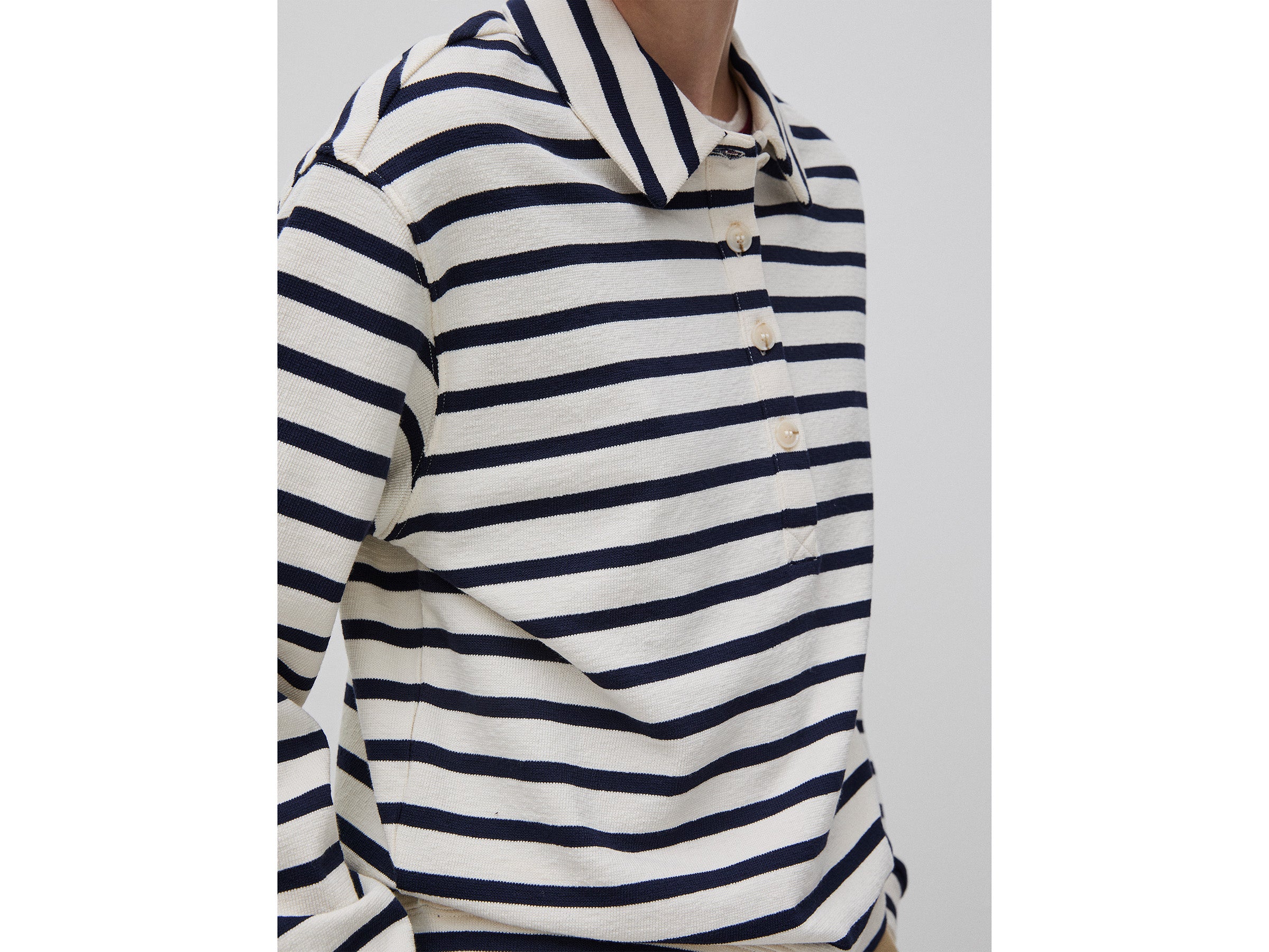 Benetton Sweatshirts Polo righe felpa cotone taglia M