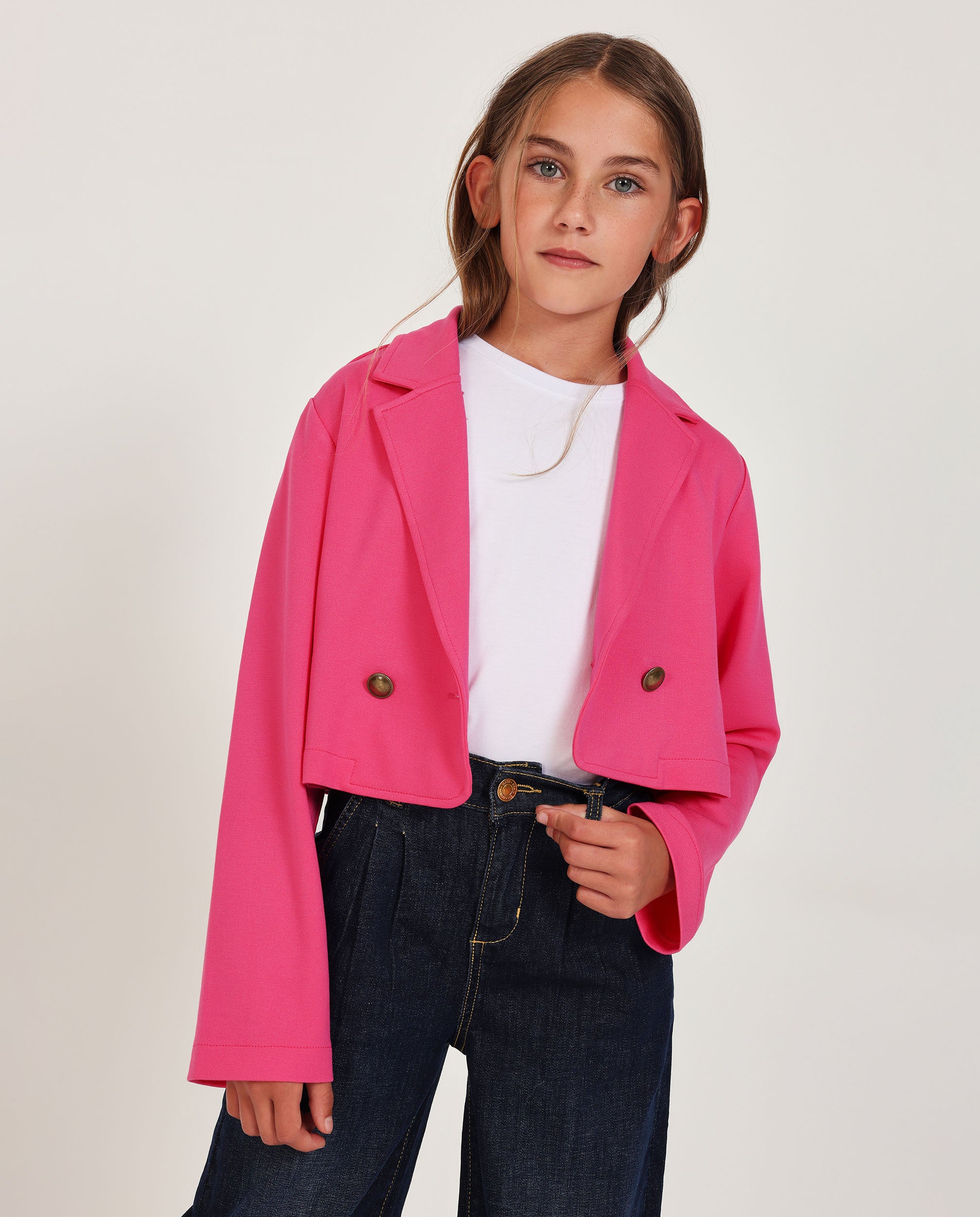 TucTuc Maglioni Blazer Incrociato Fucsia Bimba