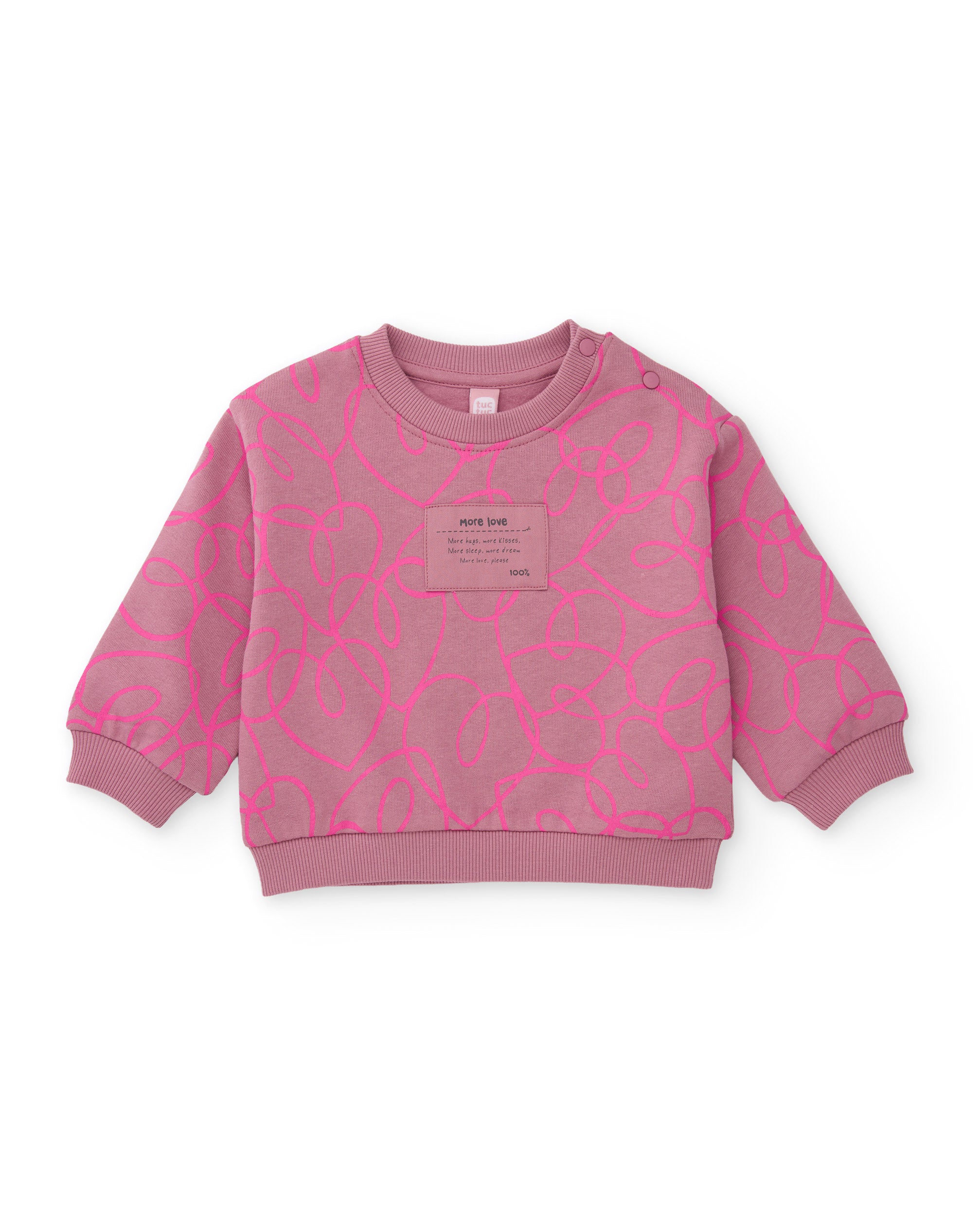 TucTuc Completi Felpa Pantaloni Bambina Rosa