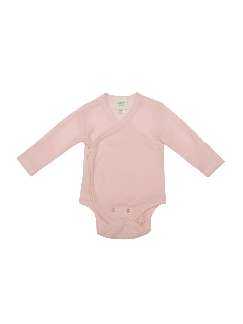 Woolly Organic Baby Bodysuits body lana merino seta manica lunga