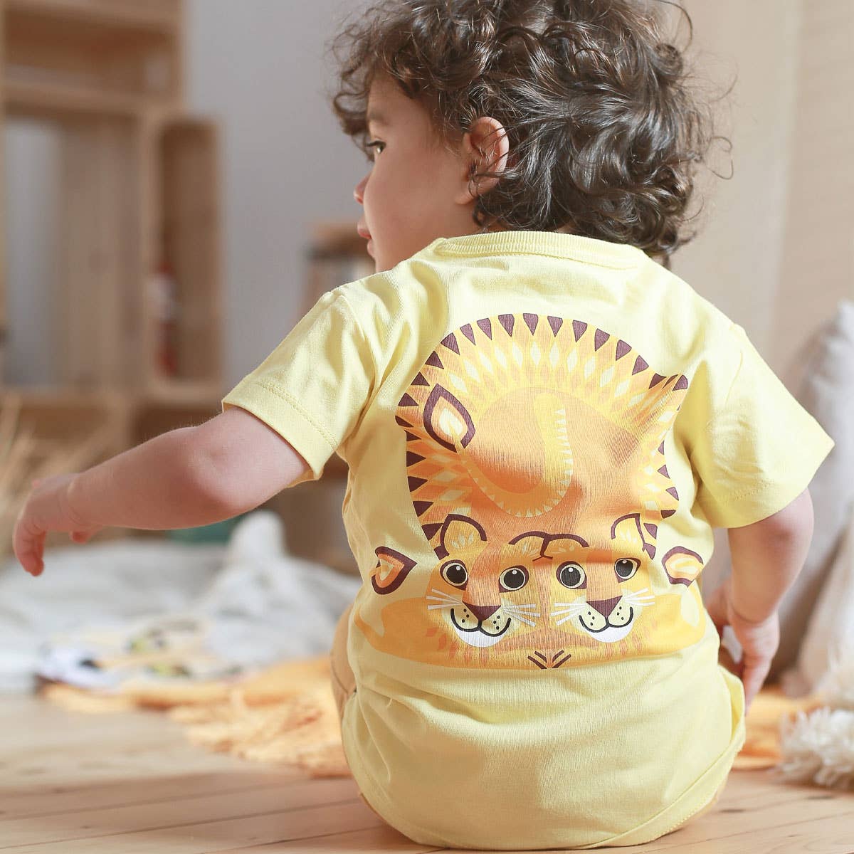 Kocarcia Coq en Pâte Maglietta Leone Cotone Bio 2 anni
