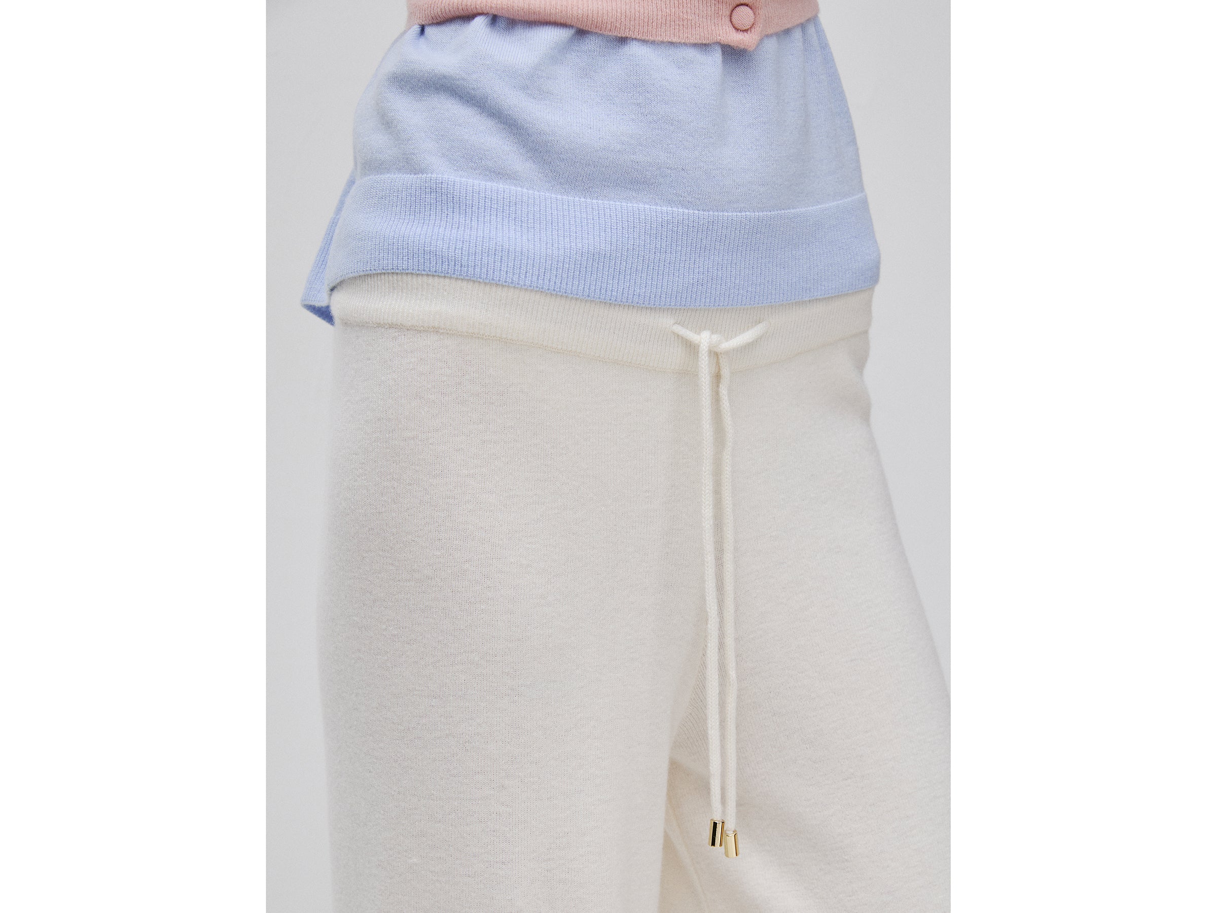 Benetton pantaloni maglia cashmere taglia M