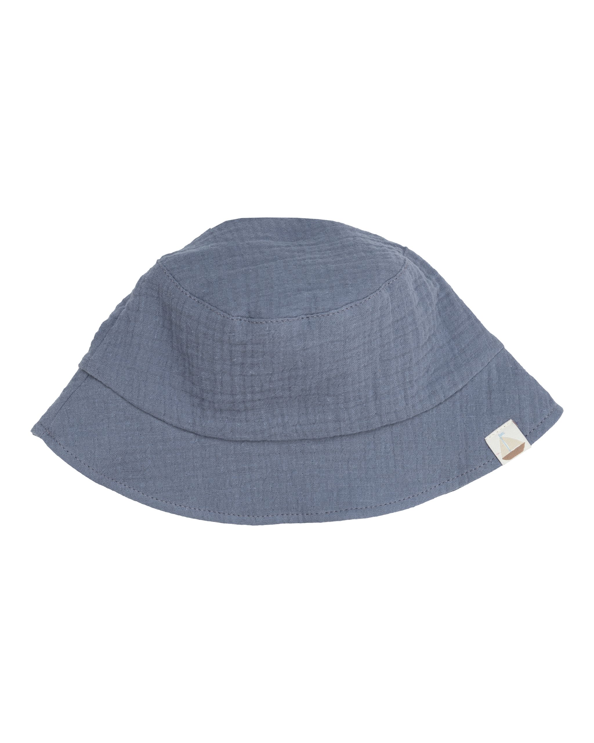 Woolly Organic Kids Hats bucket hat bambino cotone blu mare