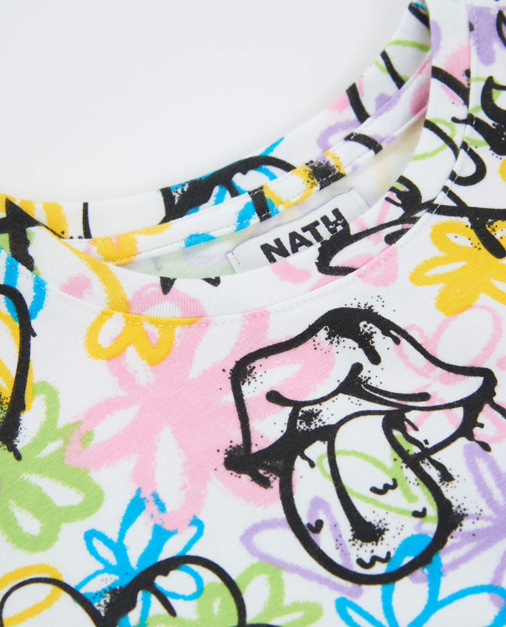 TucTuc Magliette T-Shirt Bambina Bianco Graffiti