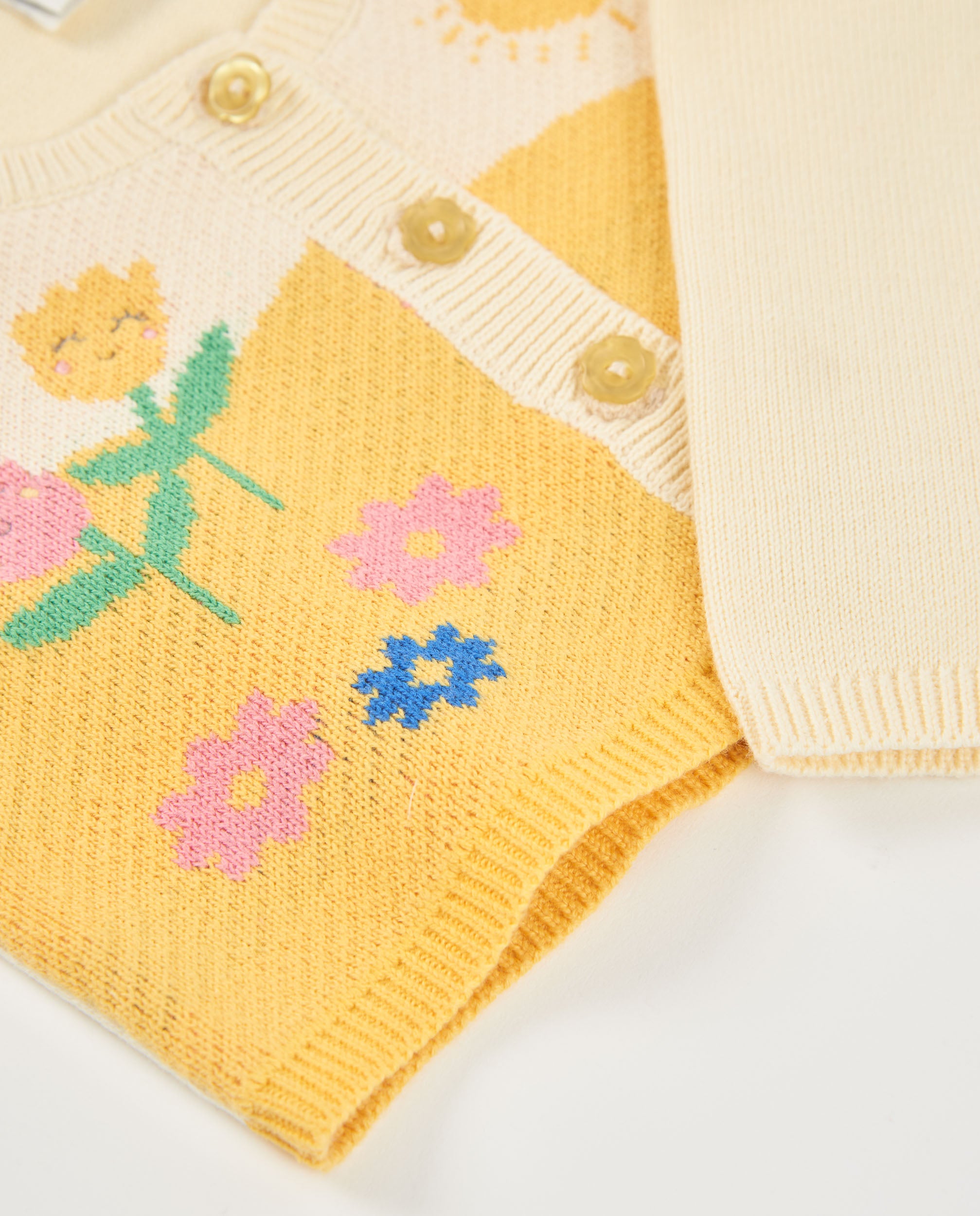 TucTuc Maglioni Cardigan neonata giallo 6-9 mesi