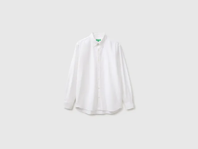 United Colors of Benetton camicia righe cotone shirt bottoni