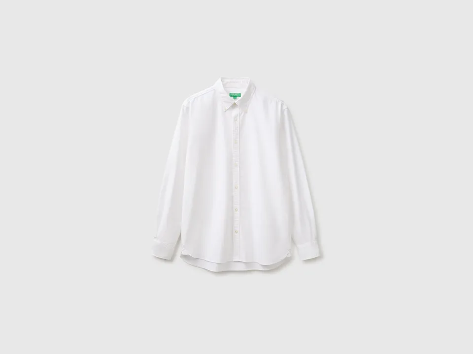 United Colors of Benetton camicia righe cotone shirt bottoni