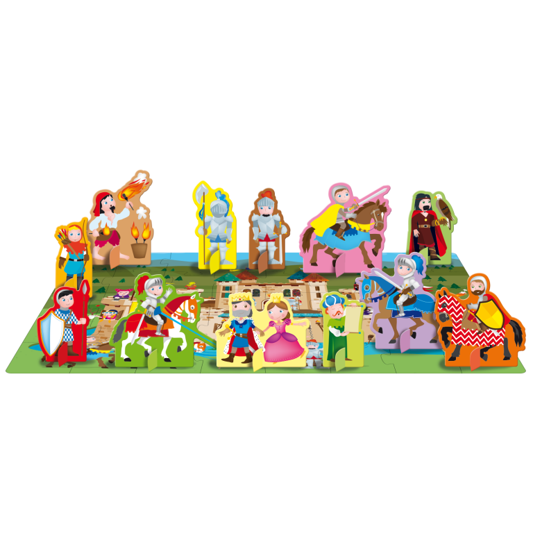 Sassi Q-Box Castello Cavalieri Puzzle 40 Pezzi 4+ Anni