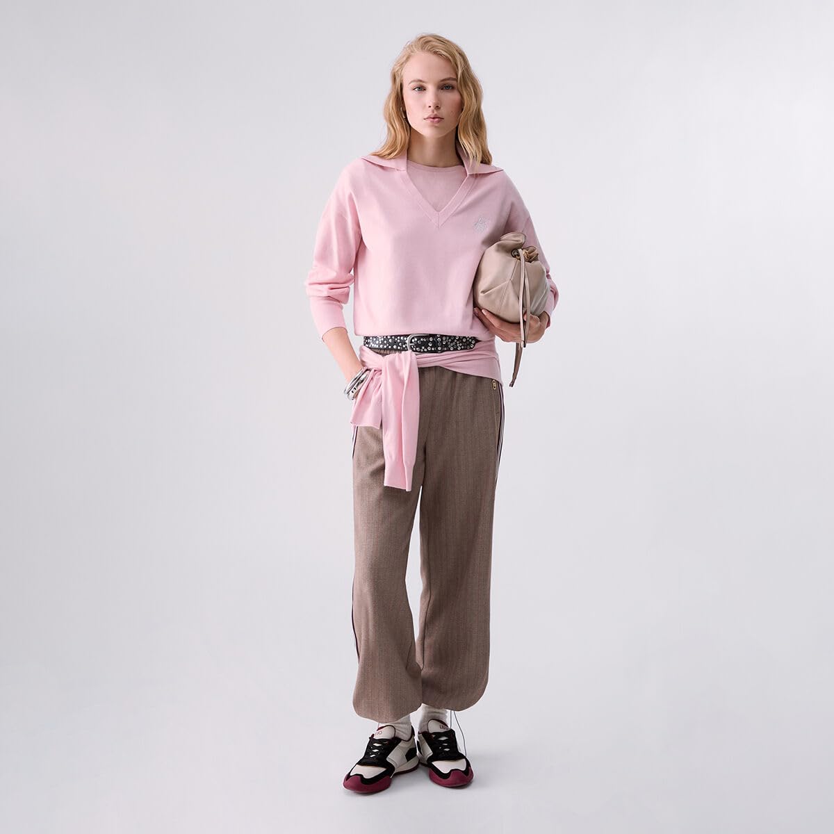 Liu Jo Maglie e Felpe Maglia Scollo a V Maniche Lunghe XXL