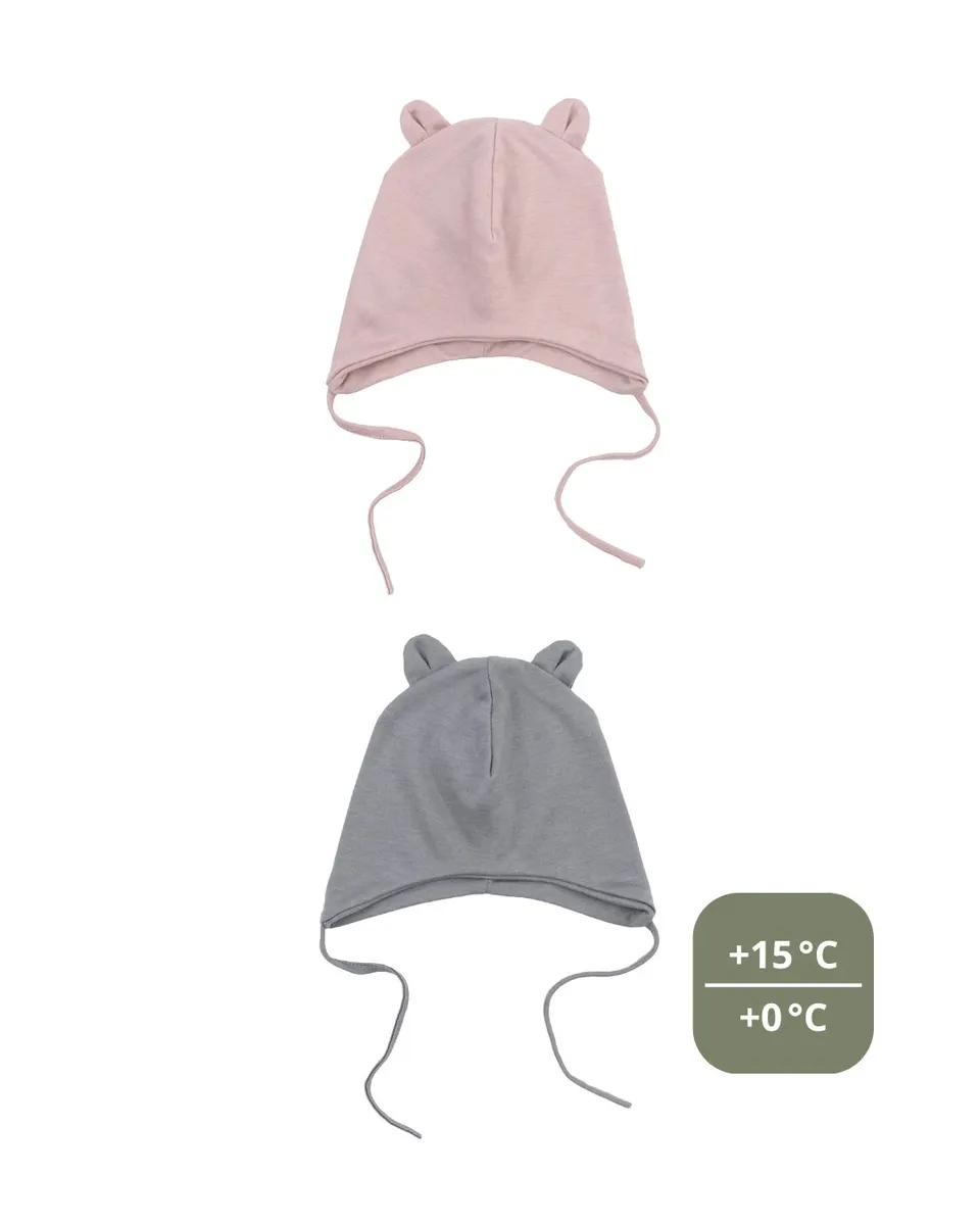 Woolly Organic Baby Hats cuffia neonato lyocell lana orsetto