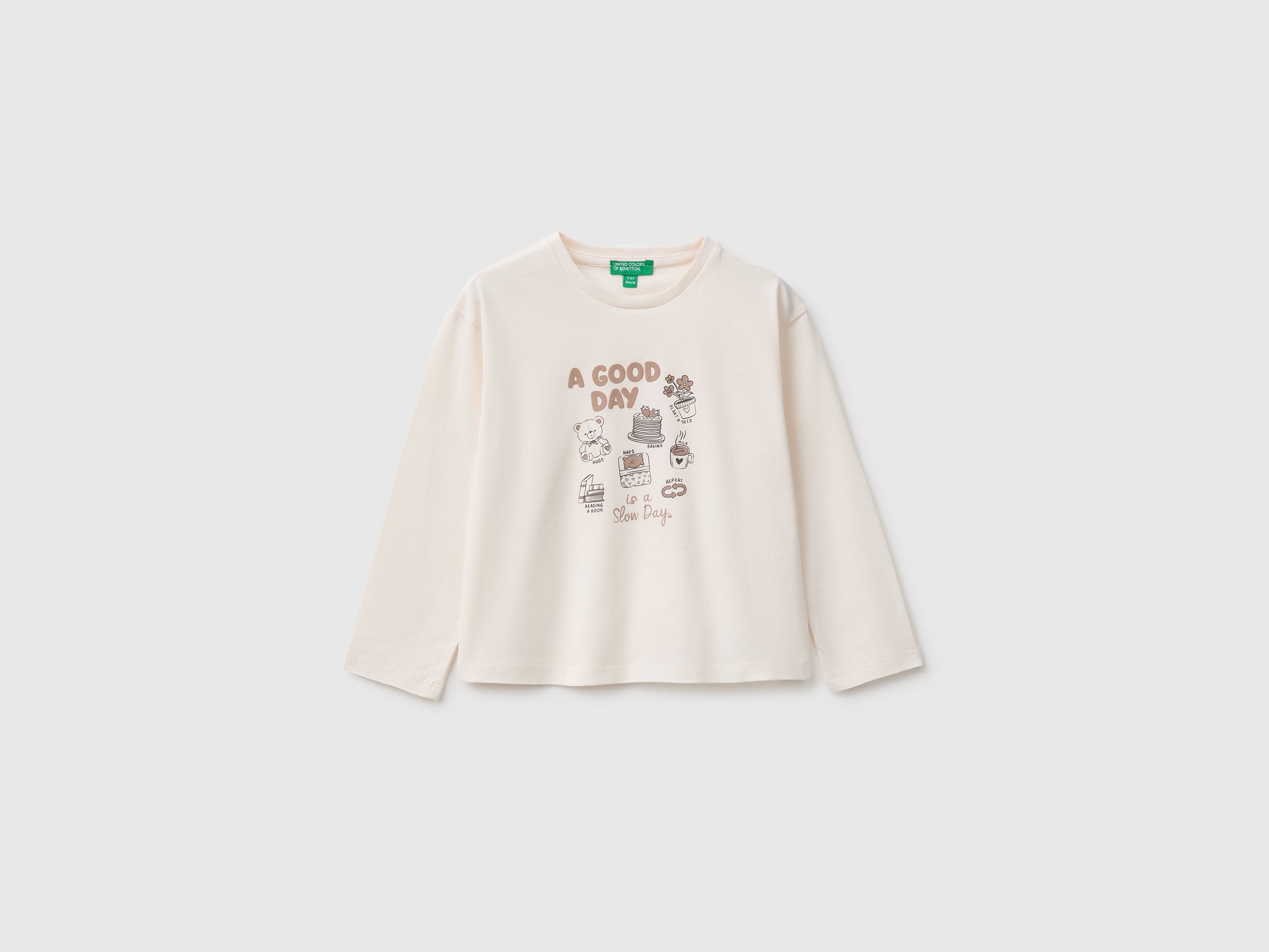 United Colors of Benetton T-Shirts maglietta bimba cotone taglia 98