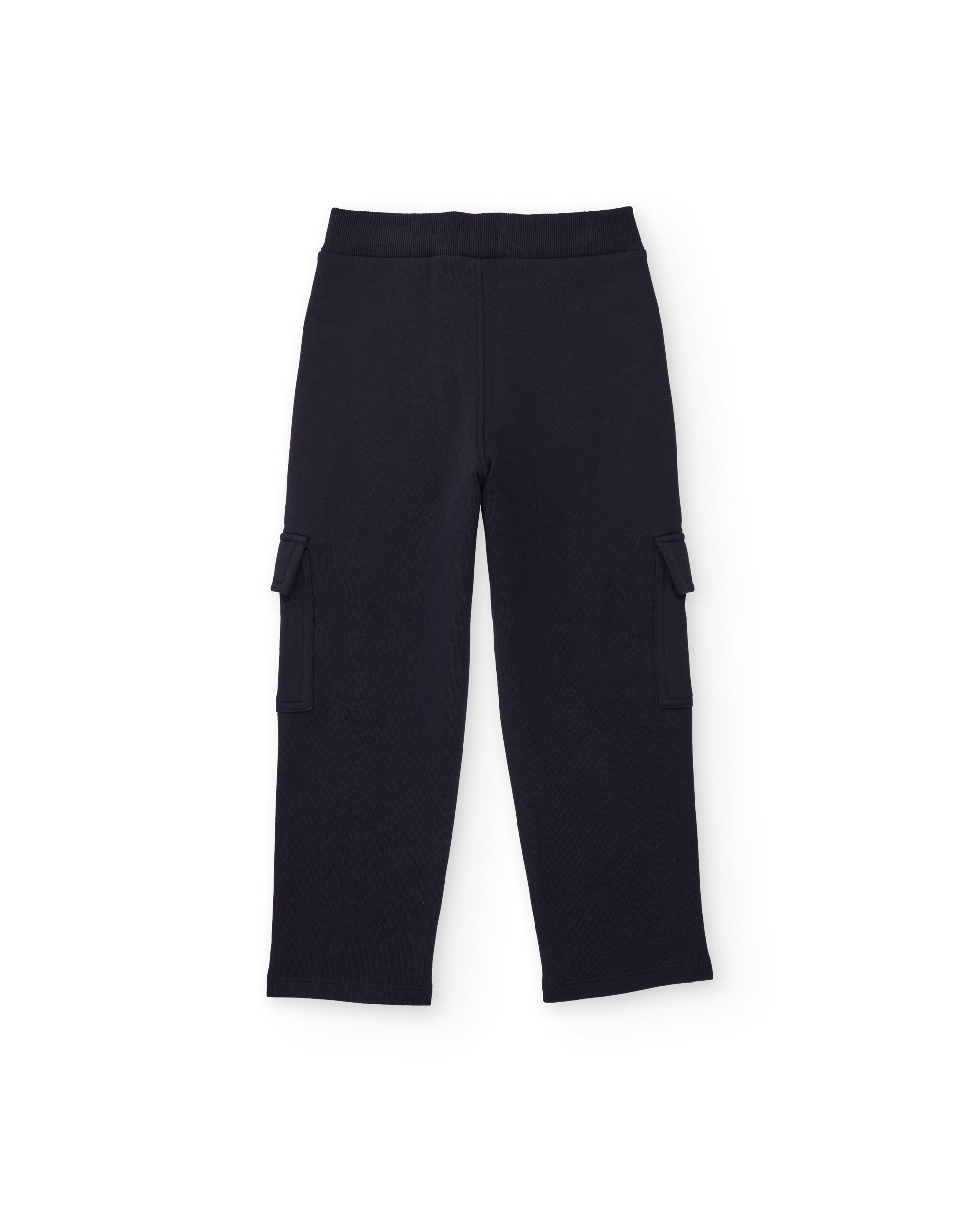 TucTuc Pantaloni Felpa bambino blu navy cargo tasche