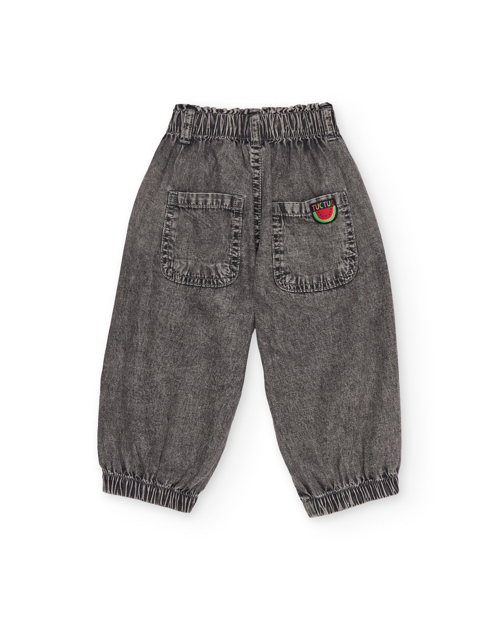 TucTuc Pantaloni Jeans bimba grigio denim lavato