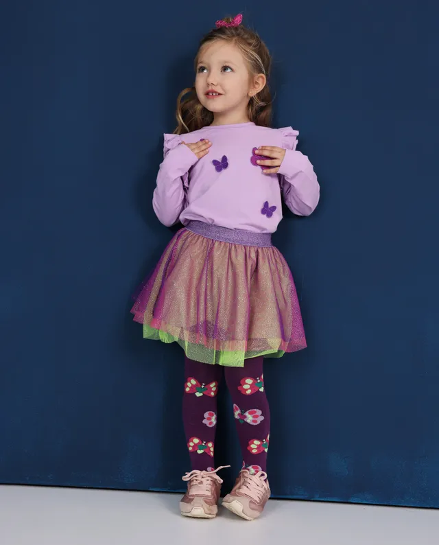 TucTuc Gonne gonna bimba tulle viola multicolore
