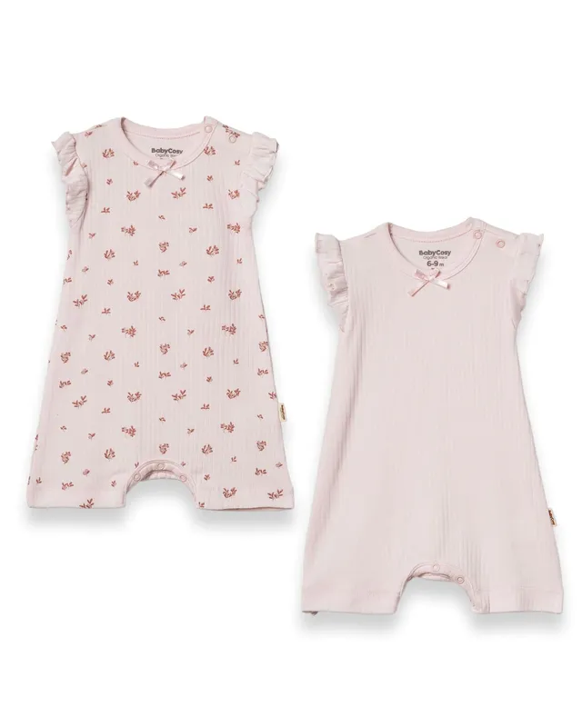 Kocarcia Babycosy Set 2 Tutine Corte Rosa 0-3 Mesi Micromodal