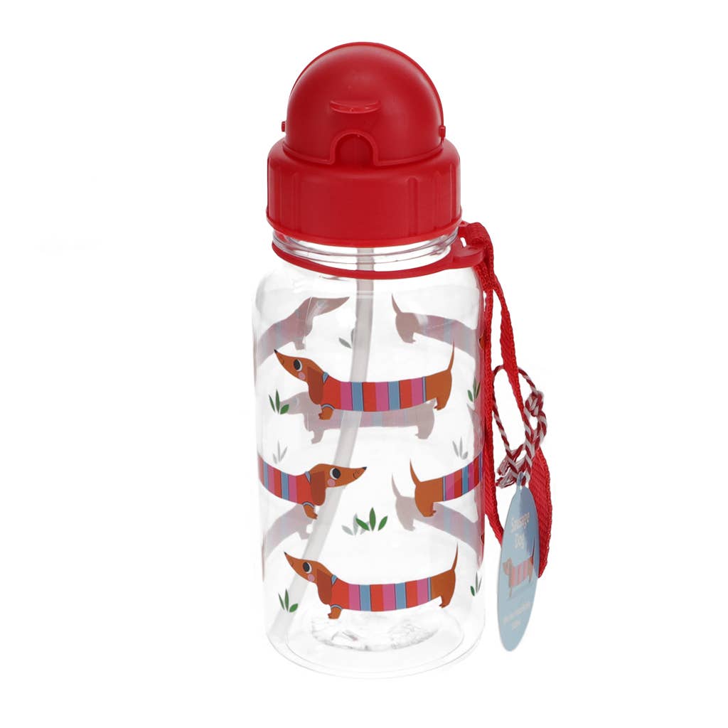 Rex London borraccia cannuccia bassotto 500 ml bambini