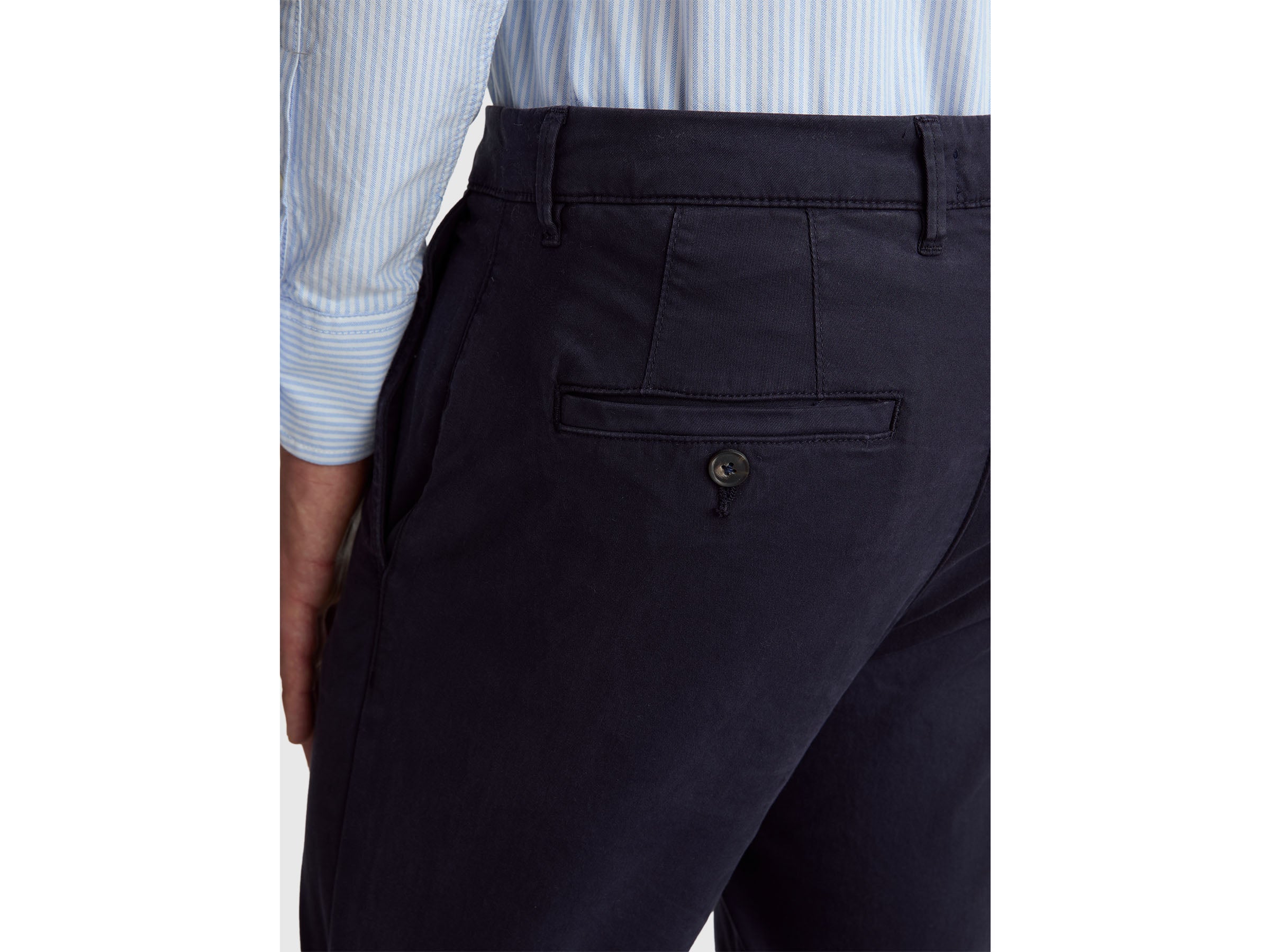 United Colors of Benetton Chino Blu Slim Uomo 50 Cotone