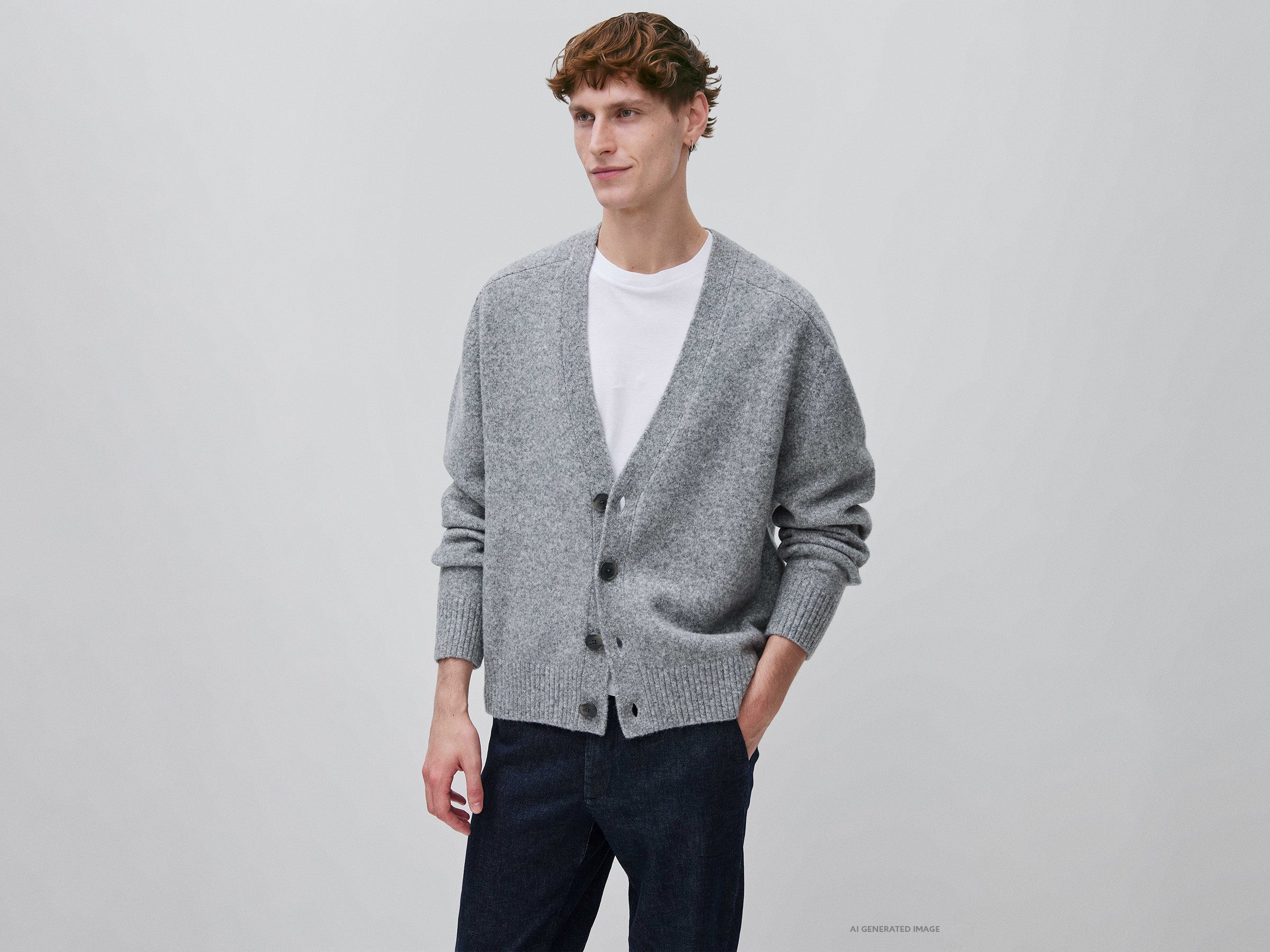 United Colors of Benetton Sweaters cardigan lana oversize bottoni