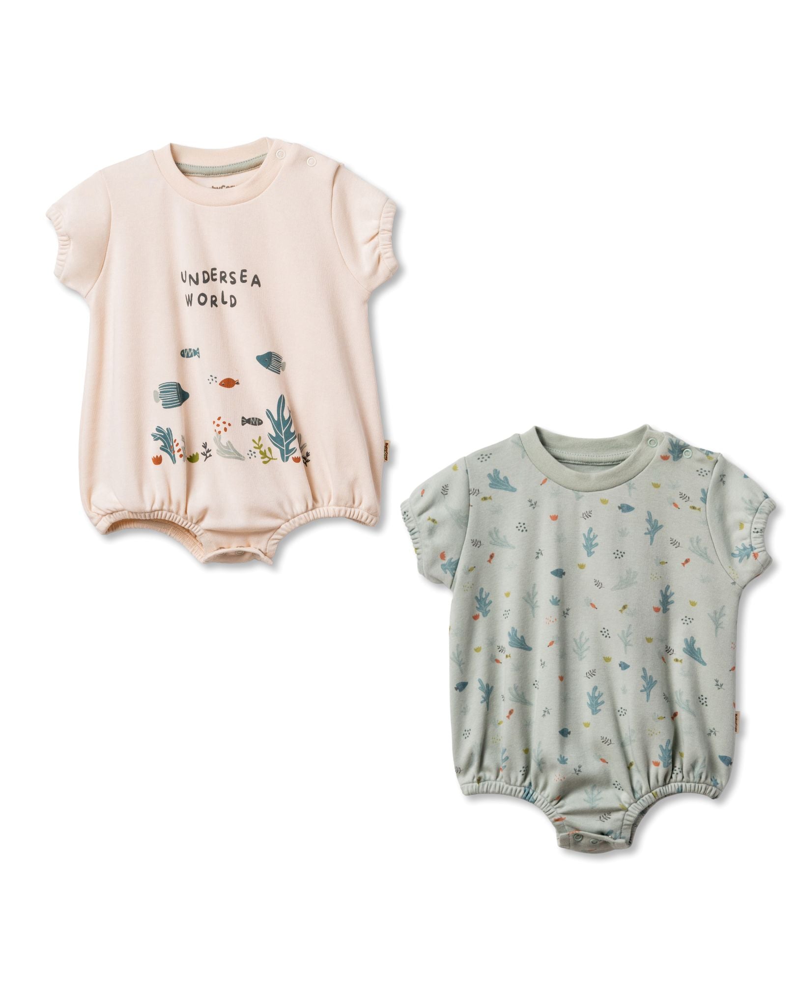 Babycosy Set 2 Pagliaccetti Mare cotone organico neonato
