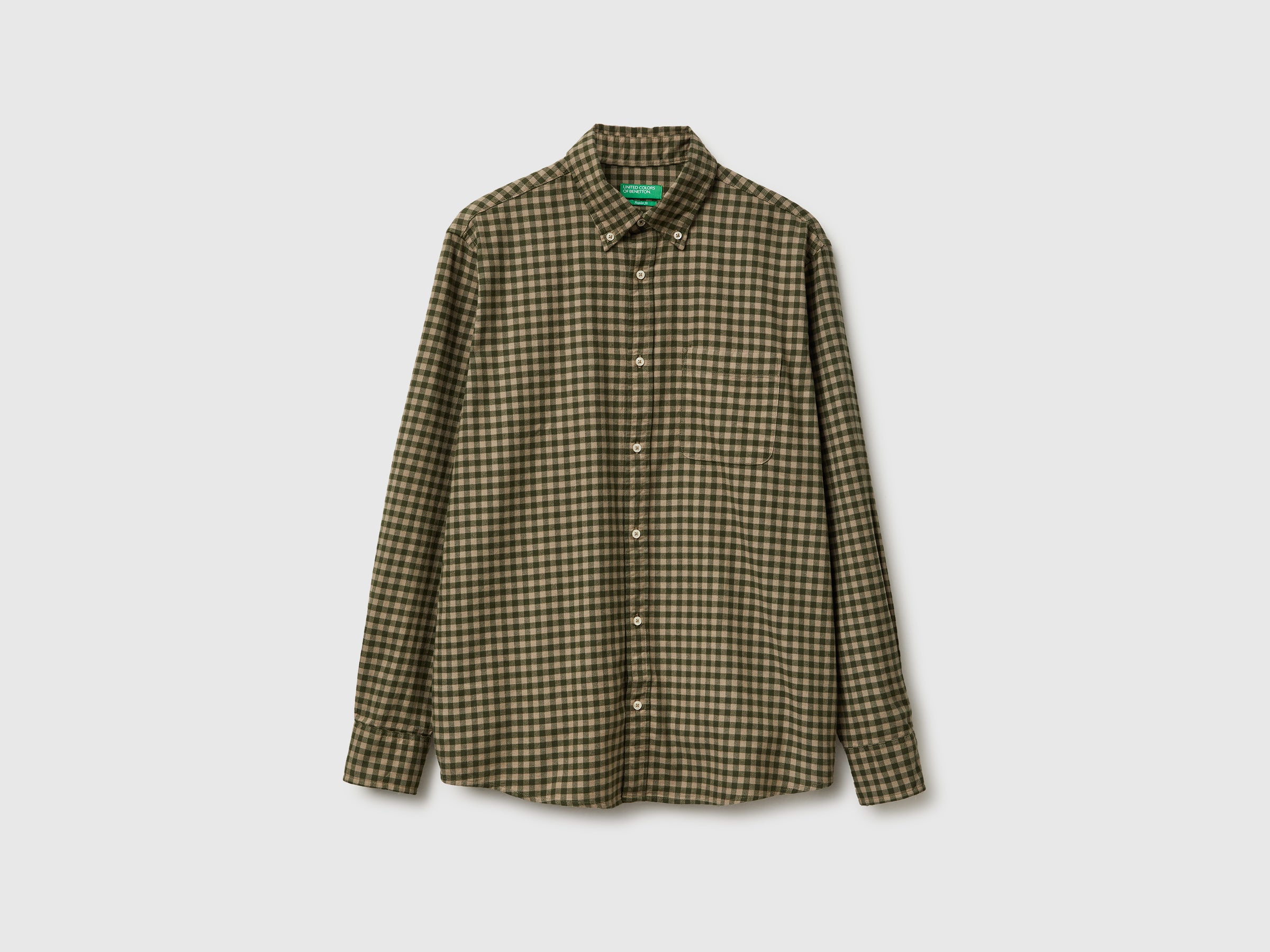 United Colors of Benetton camicia flanella quadri cotone bio M