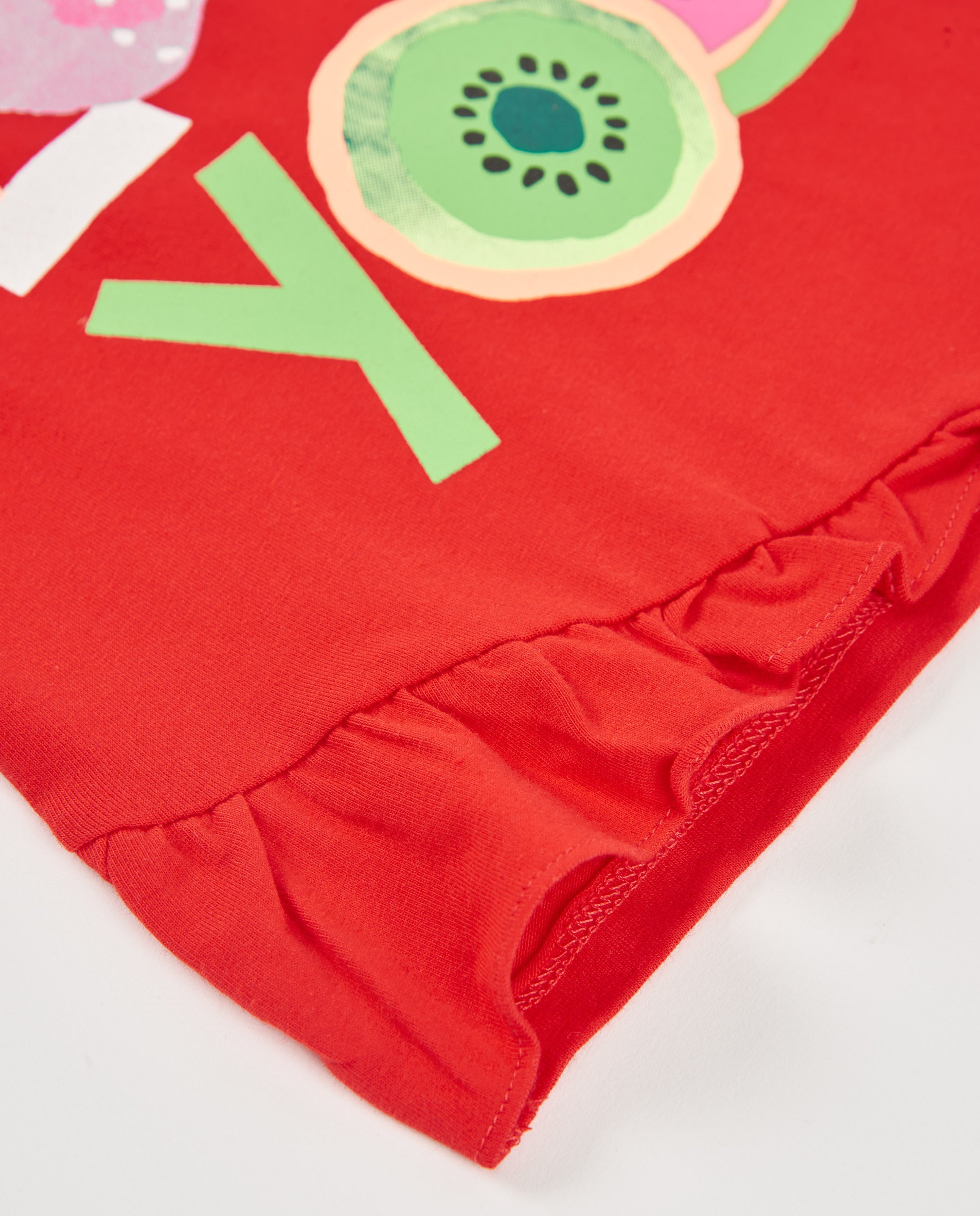 TucTuc Magliette t-shirt bambina rosso love you asimmetrica